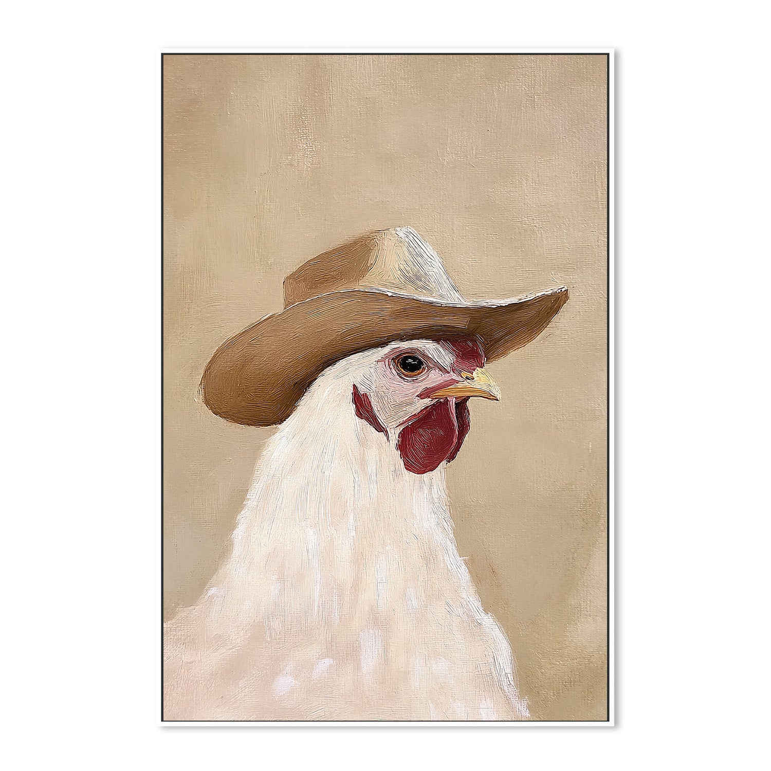 wall-art-print-canvas-poster-framed-Cowboy Hen-5