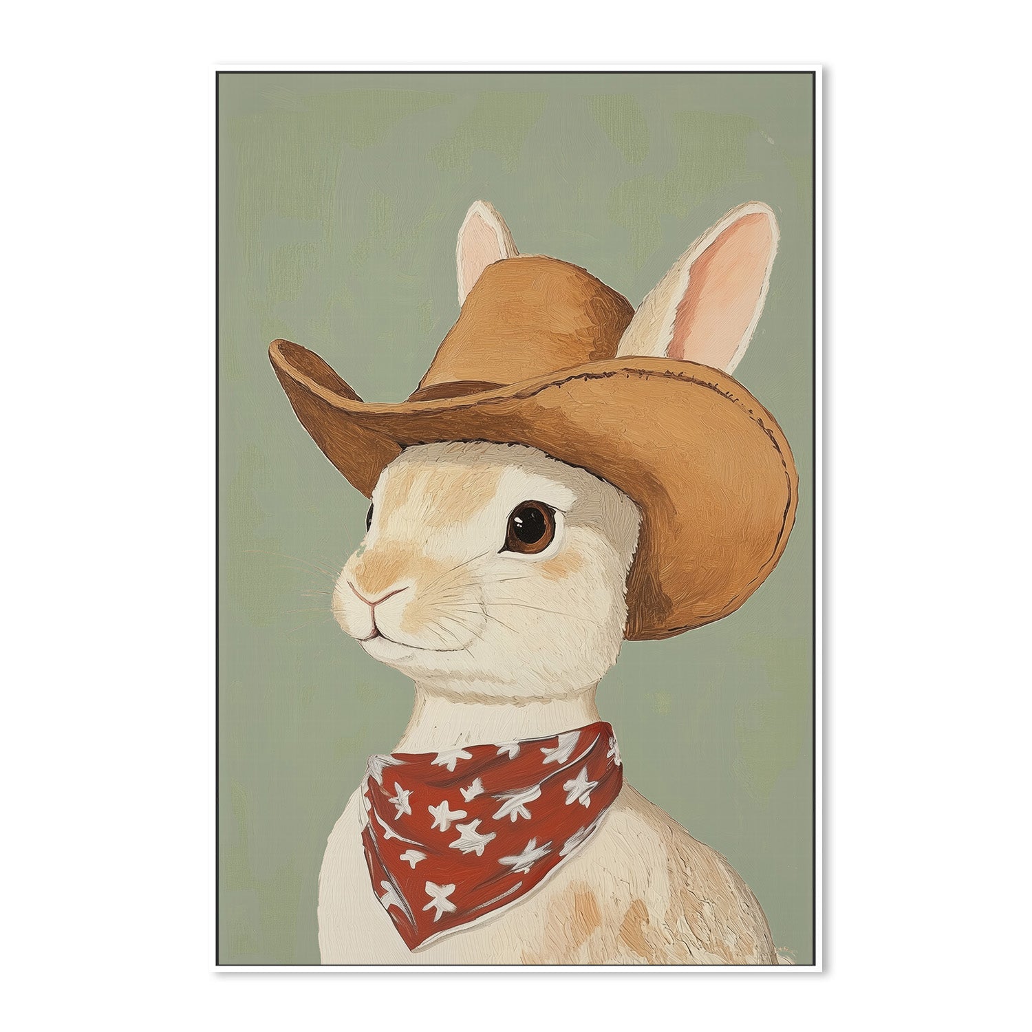 wall-art-print-canvas-poster-framed-Cowboy Rabbit , By Melloi Art-5