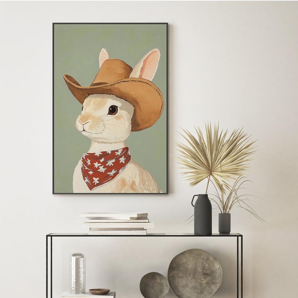wall-art-print-canvas-poster-framed-Cowboy Rabbit , By Melloi Art-7