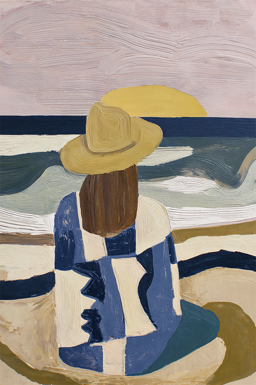 wall-art-print-canvas-poster-framed-Cowgirl at Dusk-1