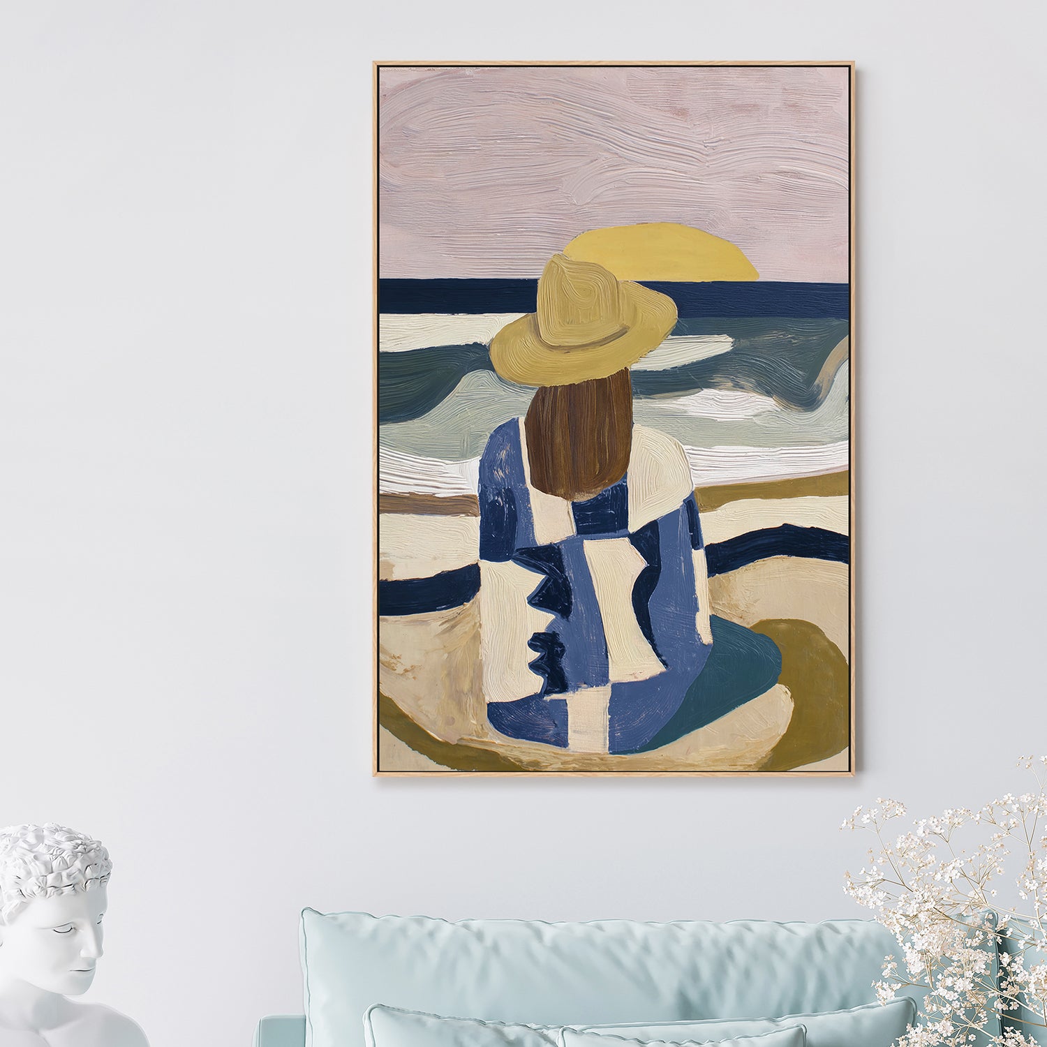 wall-art-print-canvas-poster-framed-Cowgirl at Dusk-7