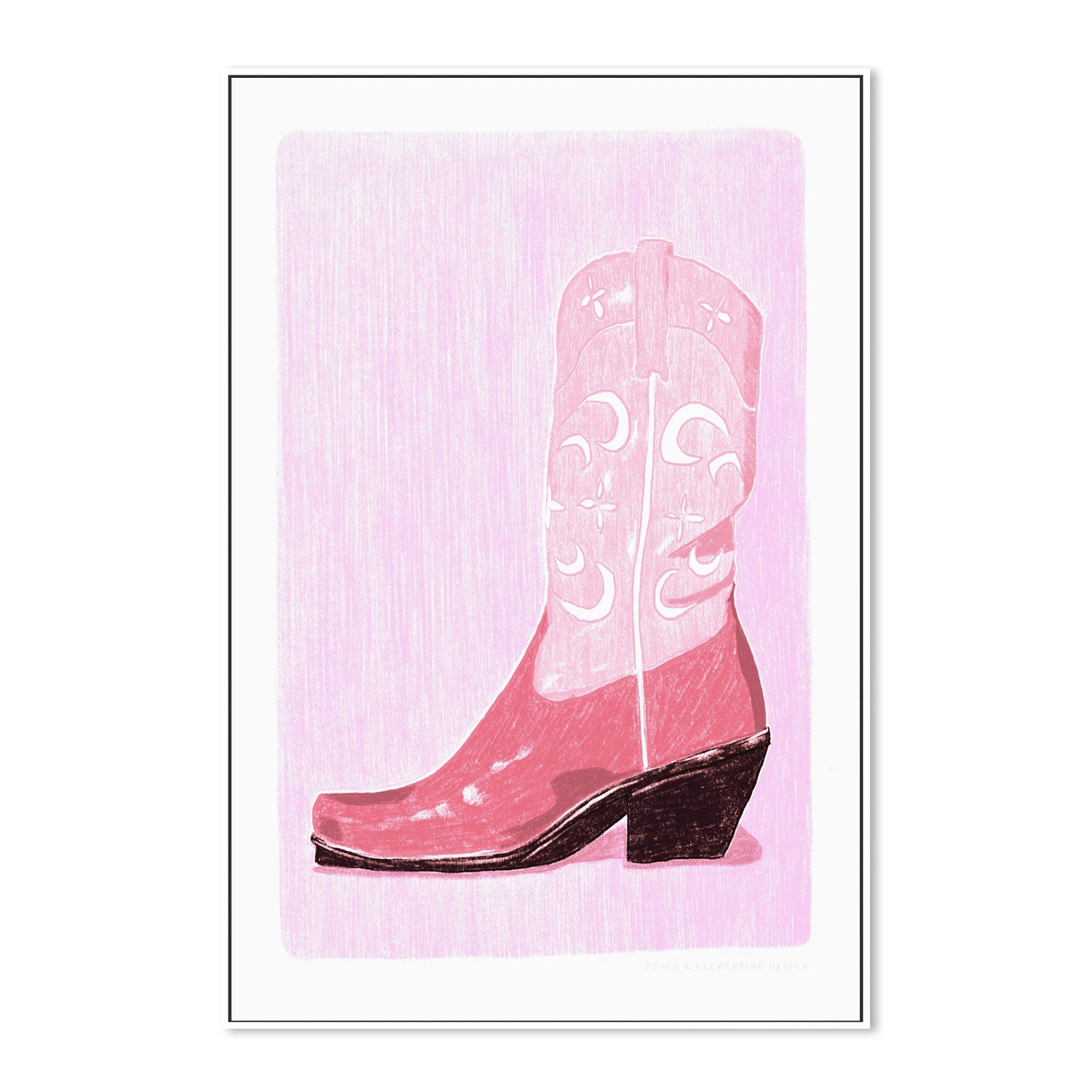 wall-art-print-canvas-poster-framed-Cowgirl Boot-5