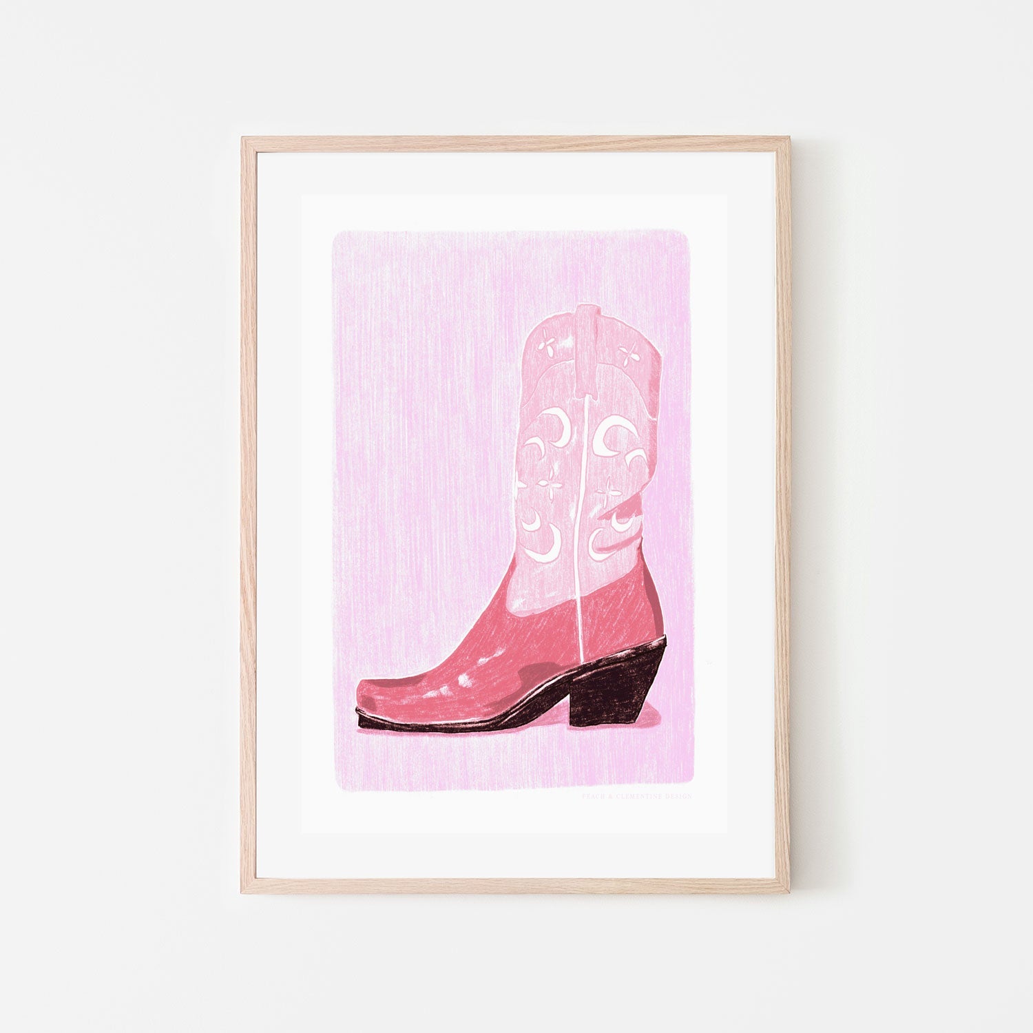 wall-art-print-canvas-poster-framed-Cowgirl Boot-6