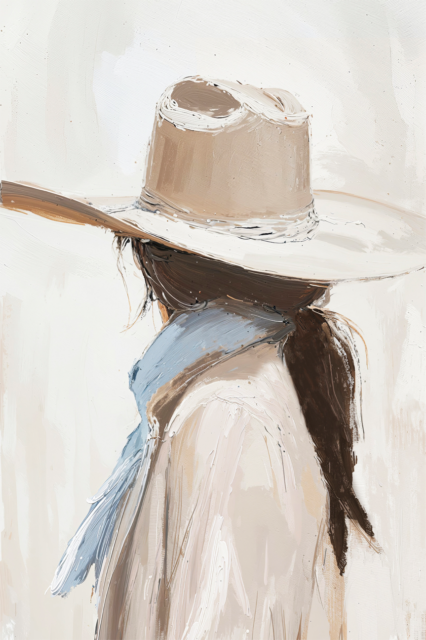 wall-art-print-canvas-poster-framed-Cowgirl , By Lady Hana-1