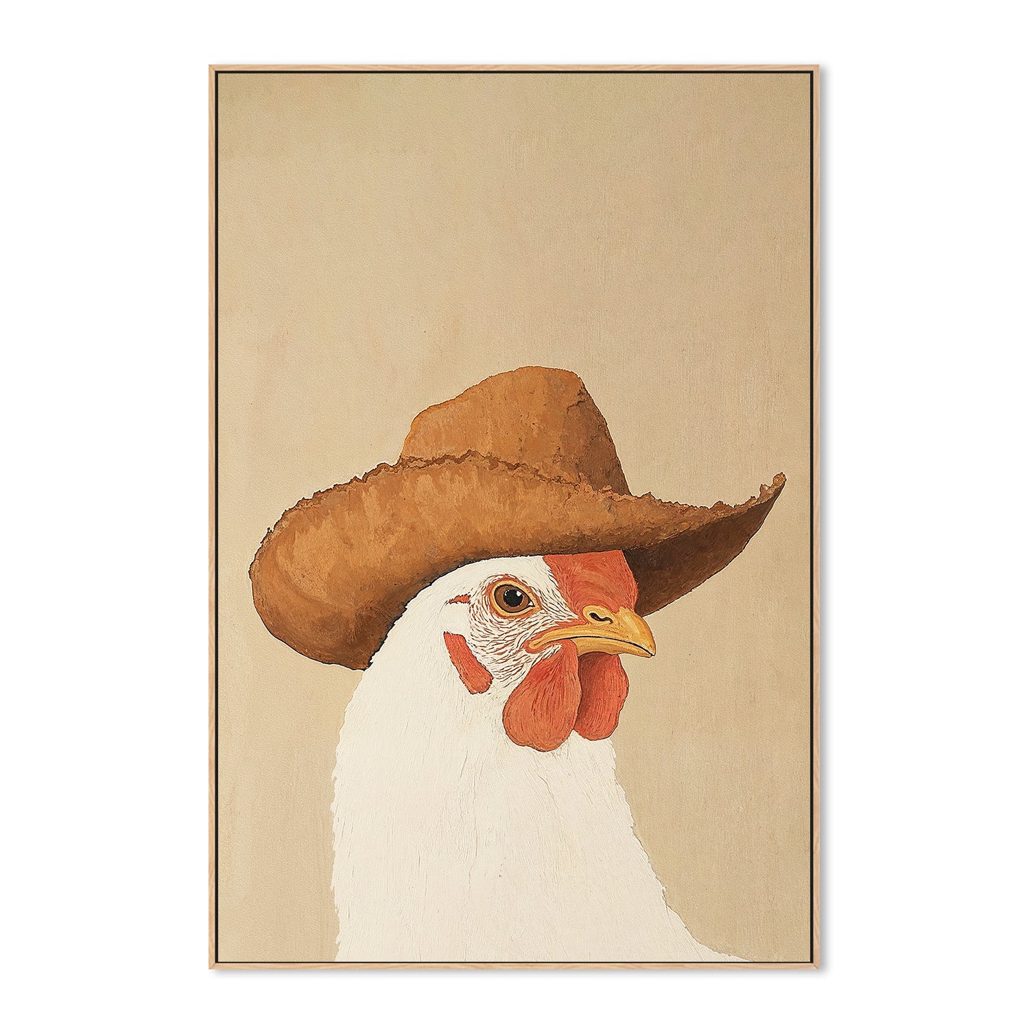 wall-art-print-canvas-poster-framed-Cowgirl Hen , By Lady Hana-4
