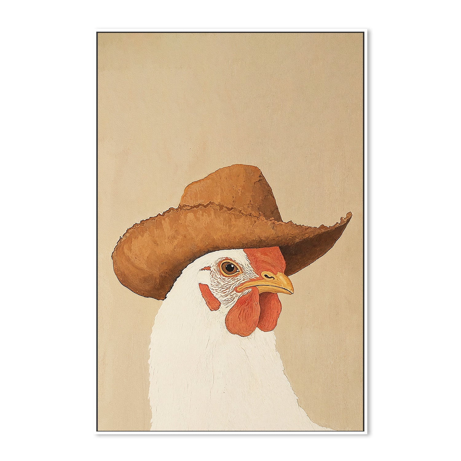wall-art-print-canvas-poster-framed-Cowgirl Hen , By Lady Hana-5