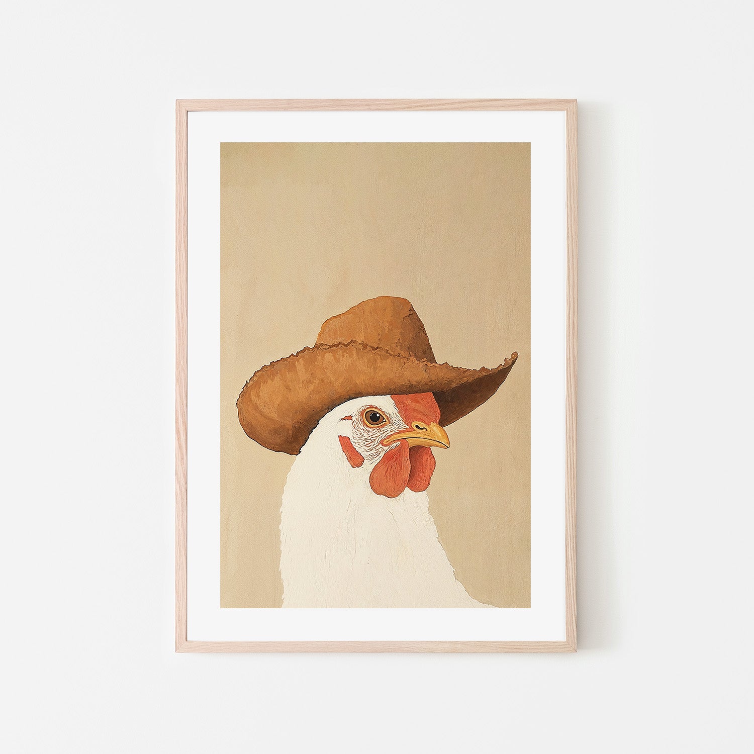 wall-art-print-canvas-poster-framed-Cowgirl Hen , By Lady Hana-6
