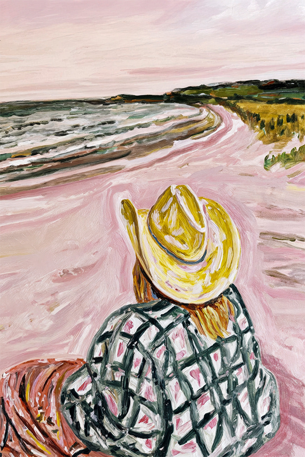 wall-art-print-canvas-poster-framed-Cowgirl Pink Beach-1