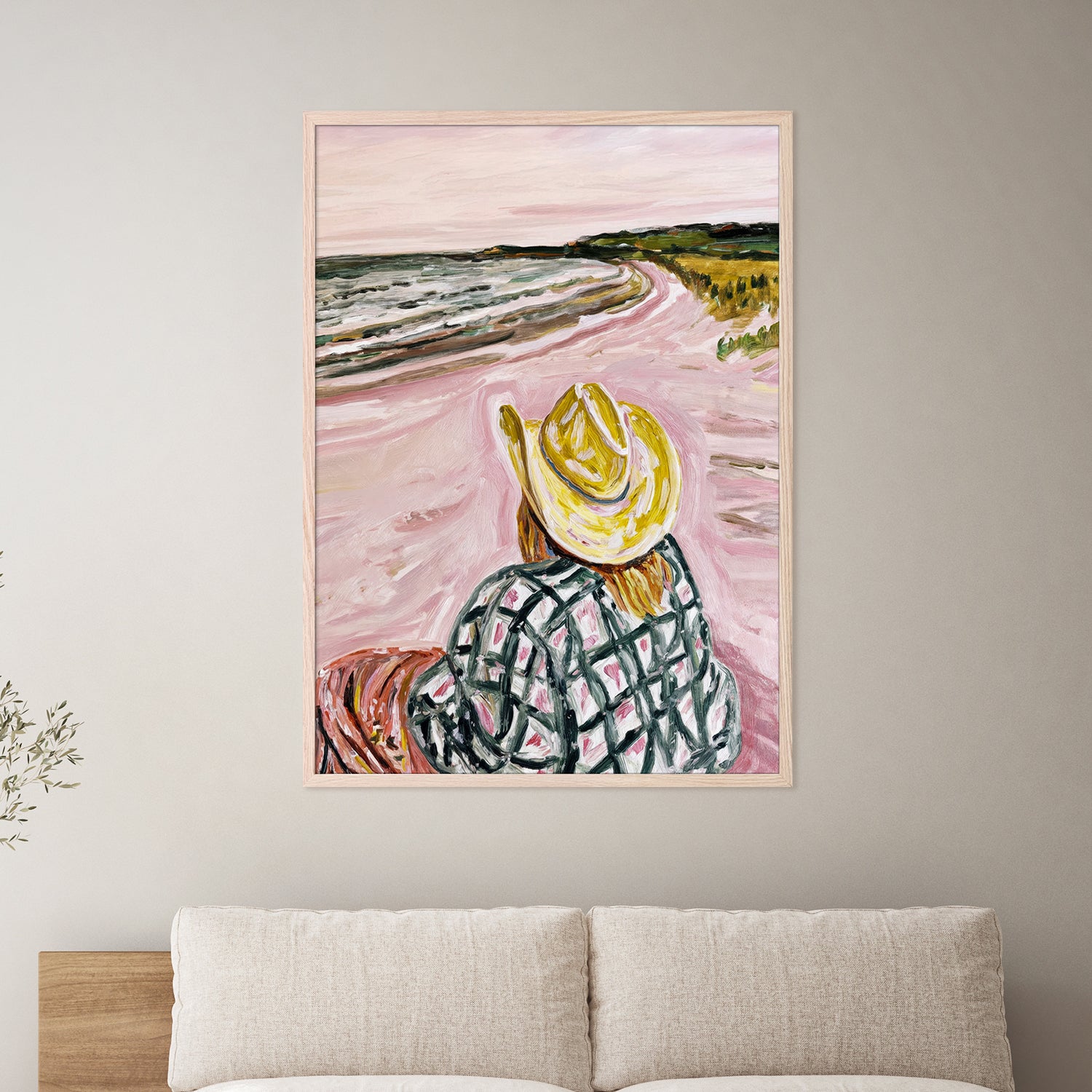 wall-art-print-canvas-poster-framed-Cowgirl Pink Beach-2
