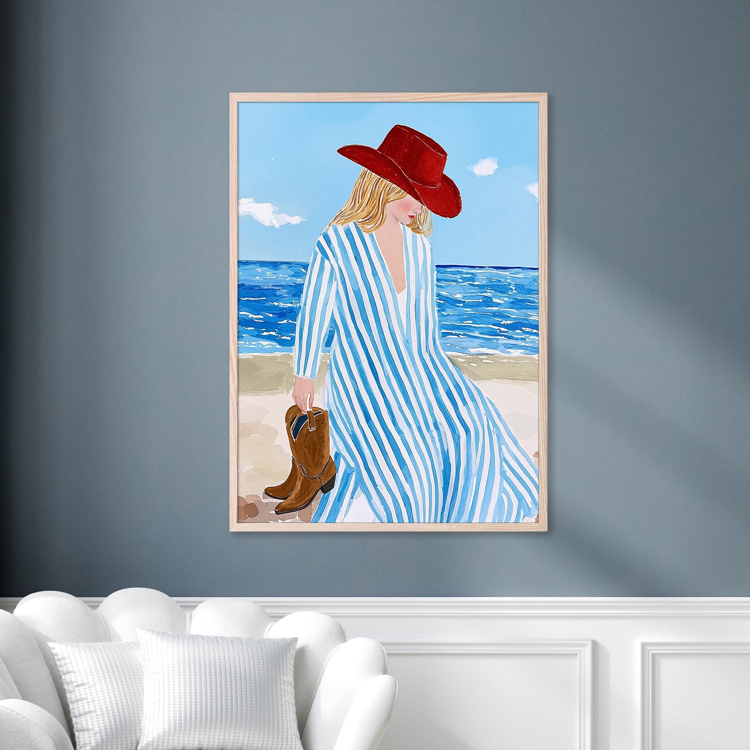 wall-art-print-canvas-poster-framed-Cowgirl Shore-2