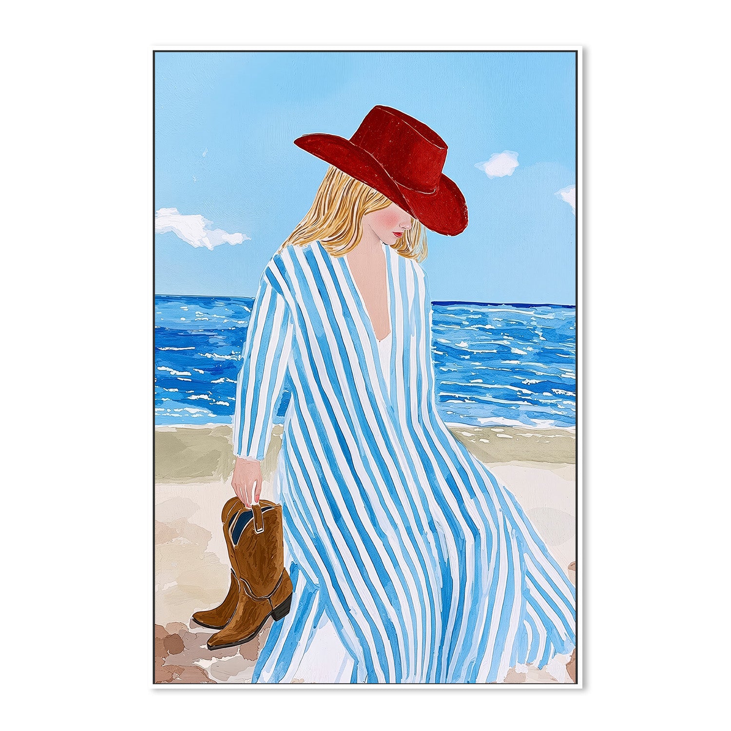 wall-art-print-canvas-poster-framed-Cowgirl Shore-5