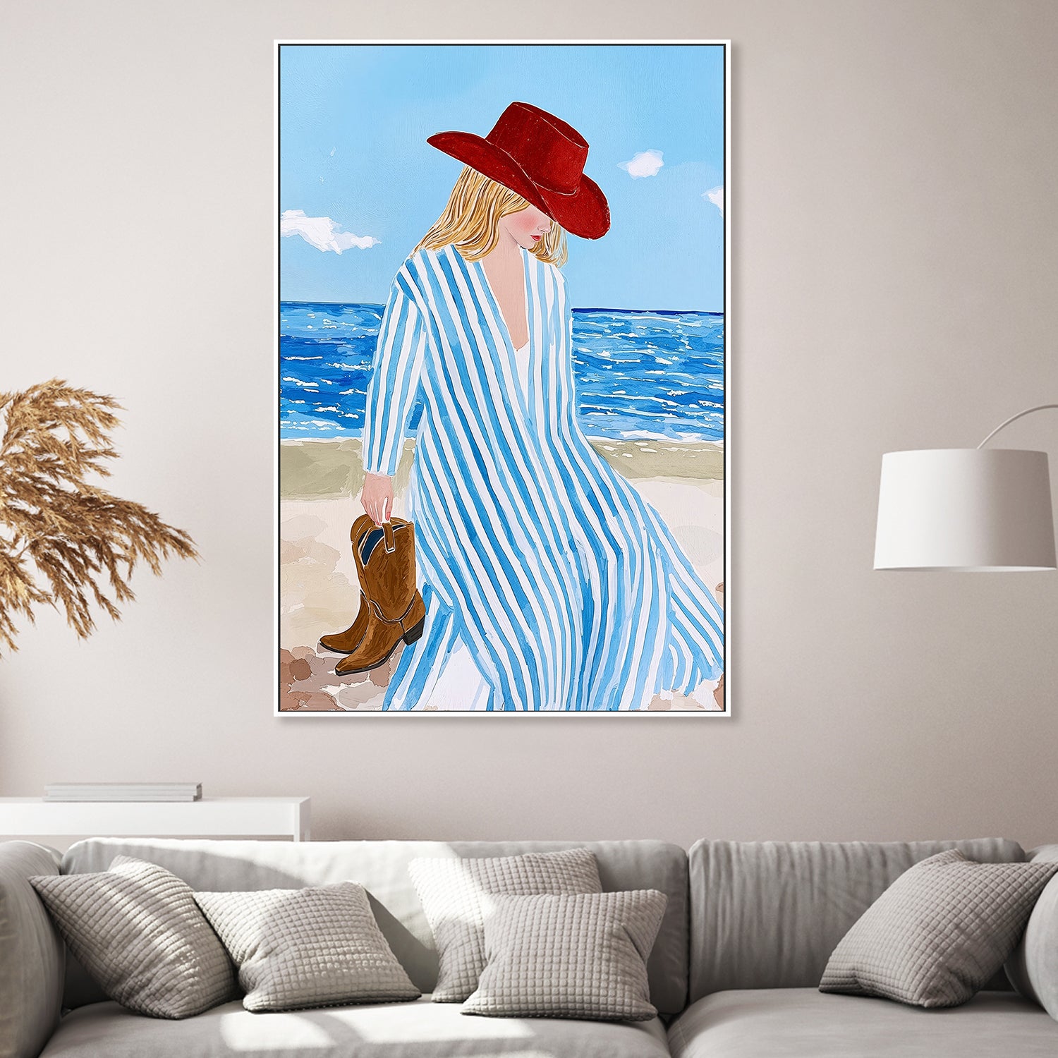 wall-art-print-canvas-poster-framed-Cowgirl Shore-7