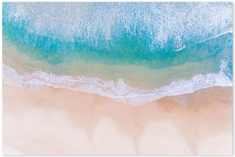 wall-art-print-canvas-poster-framed-Crystal Clear Sea And Beach, Sea Ocean And Beach Print-by-Gioia Wall Art-Gioia Wall Art
