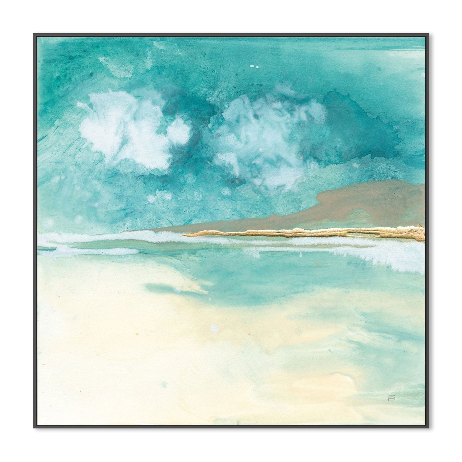 wall-art-print-canvas-poster-framed-Cumulus Emerald, Style A-by-Chris Paschke-Gioia Wall Art