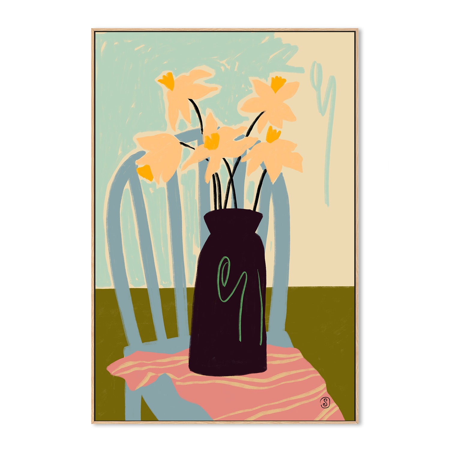 wall-art-print-canvas-poster-framed-Daffodils , By Sandra Poliakov-4