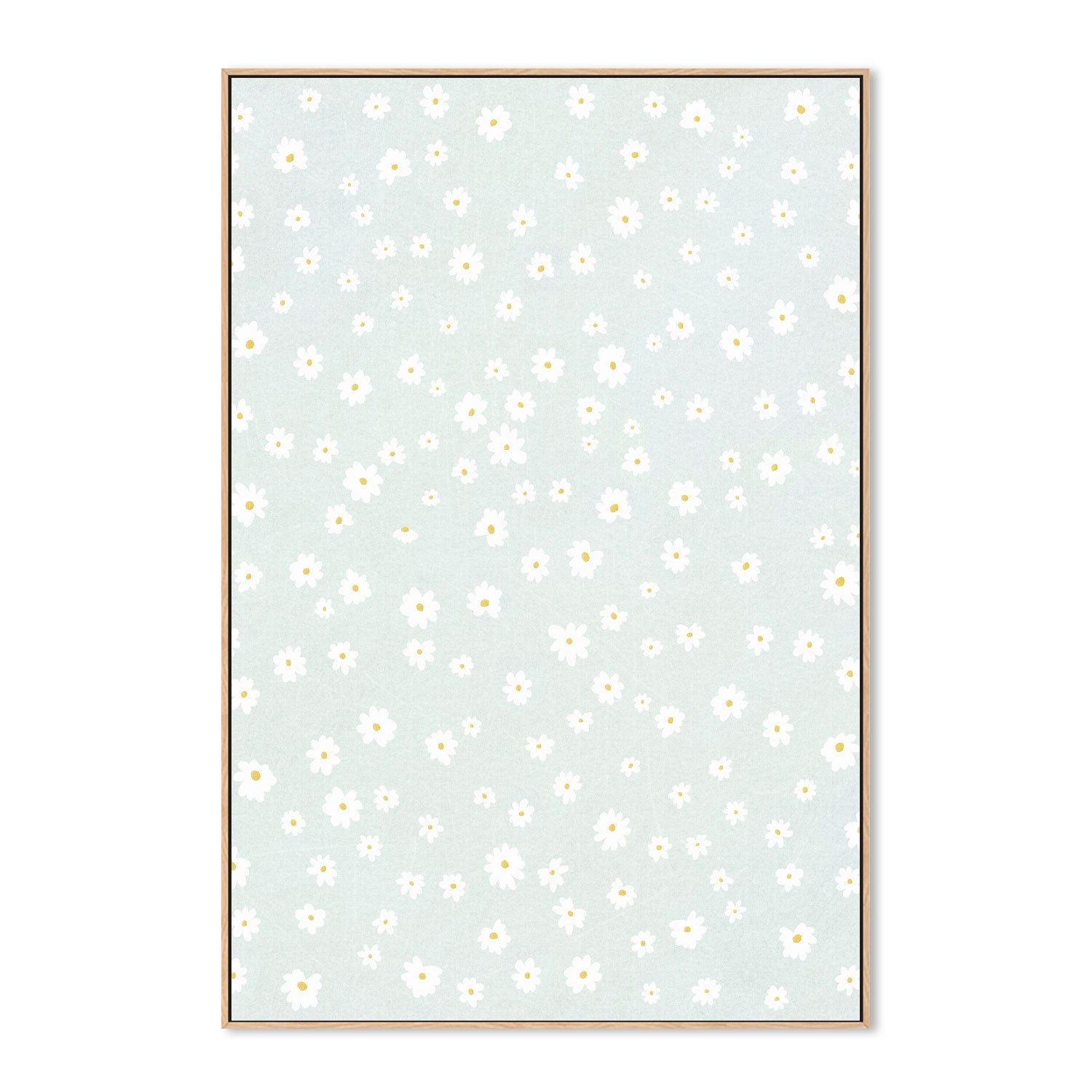 wall-art-print-canvas-poster-framed-Daisies in the Garden , By Leah Straatsma-4