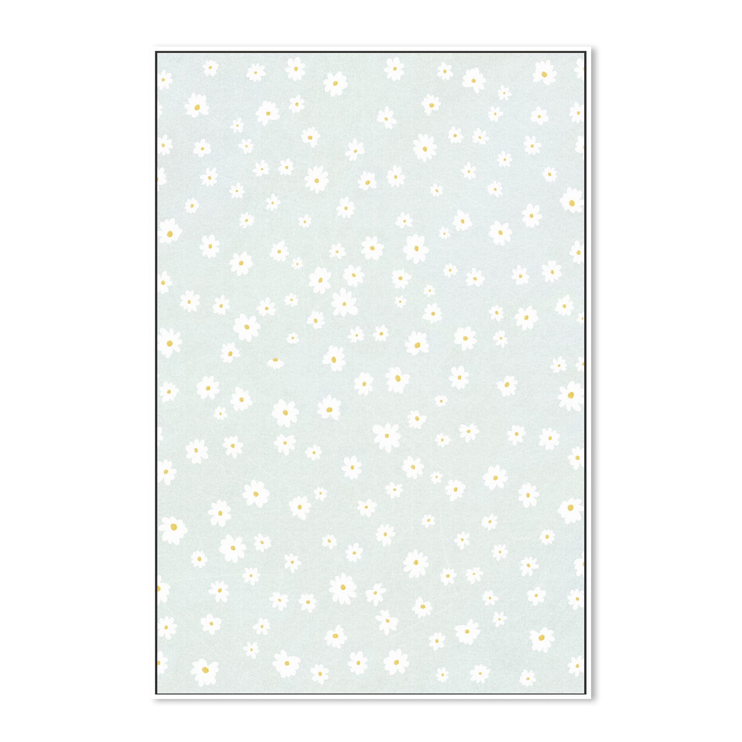 wall-art-print-canvas-poster-framed-Daisies in the Garden , By Leah Straatsma-5