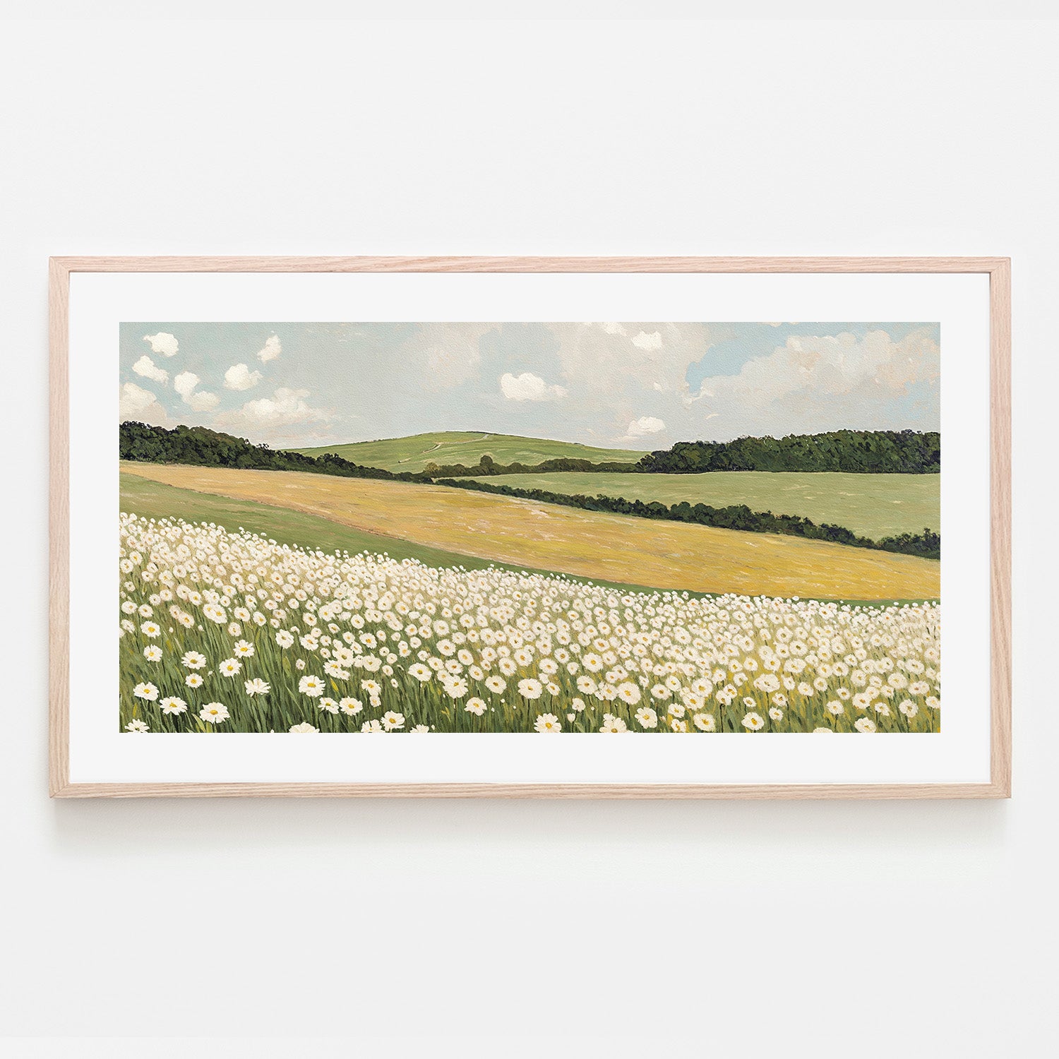 wall-art-print-canvas-poster-framed-Daisy Field , By Lady Hana-6