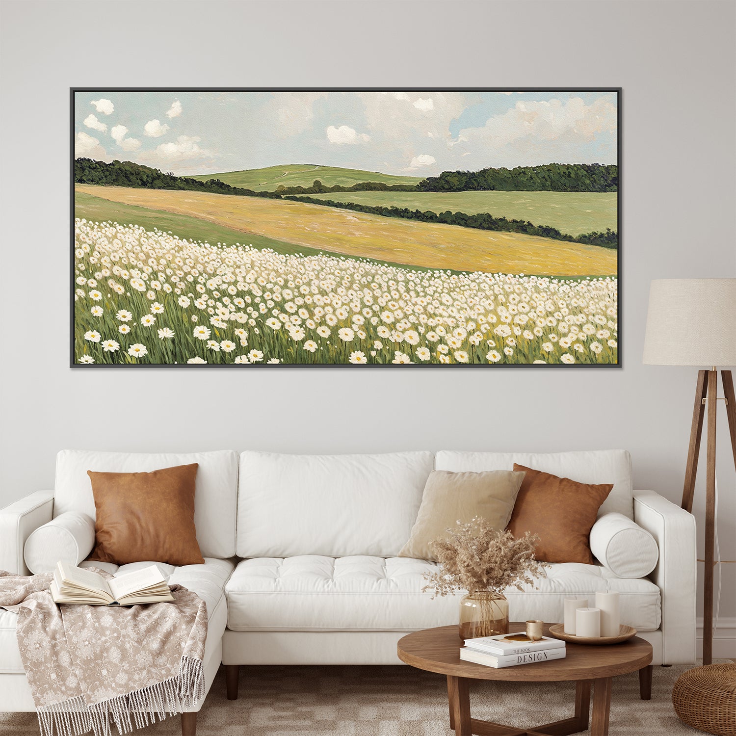 wall-art-print-canvas-poster-framed-Daisy Field , By Lady Hana-7