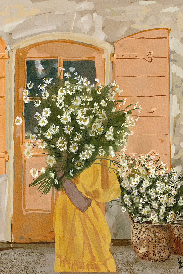 wall-art-print-canvas-poster-framed-Daisy lady-1