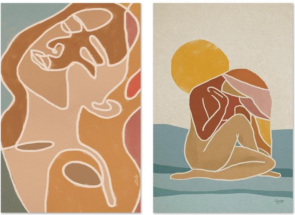 wall-art-print-canvas-poster-framed-Dana, Venilia, Set Of 2-by-Junia Kall-Gioia Wall Art