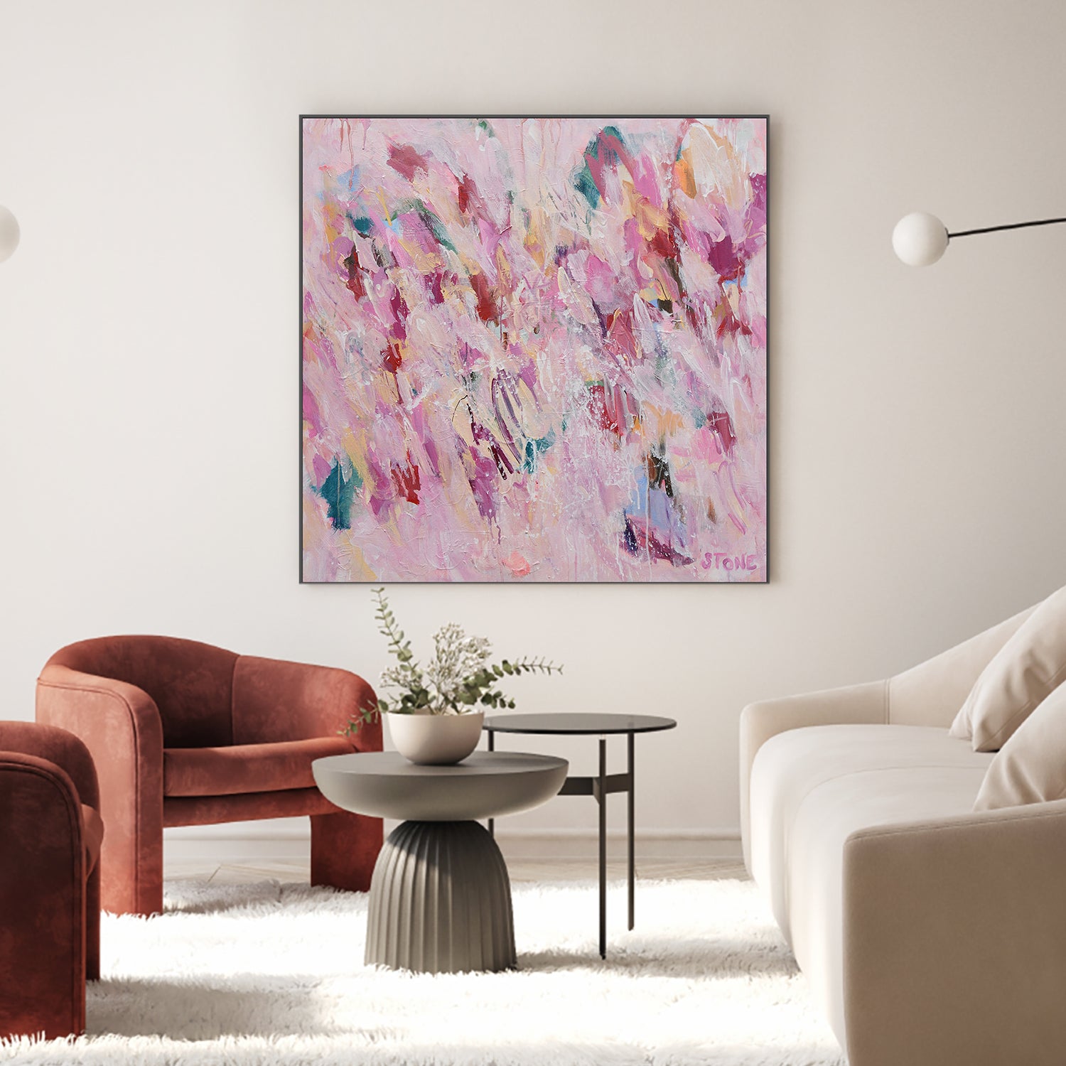 wall-art-print-canvas-poster-framed-Dancing in Rosé-2