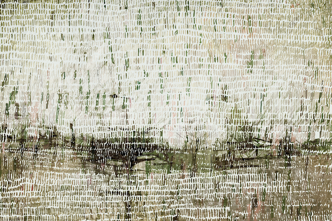 wall-art-print-canvas-poster-framed-Dancing Rain Green , By Dear Musketeer Studio-1