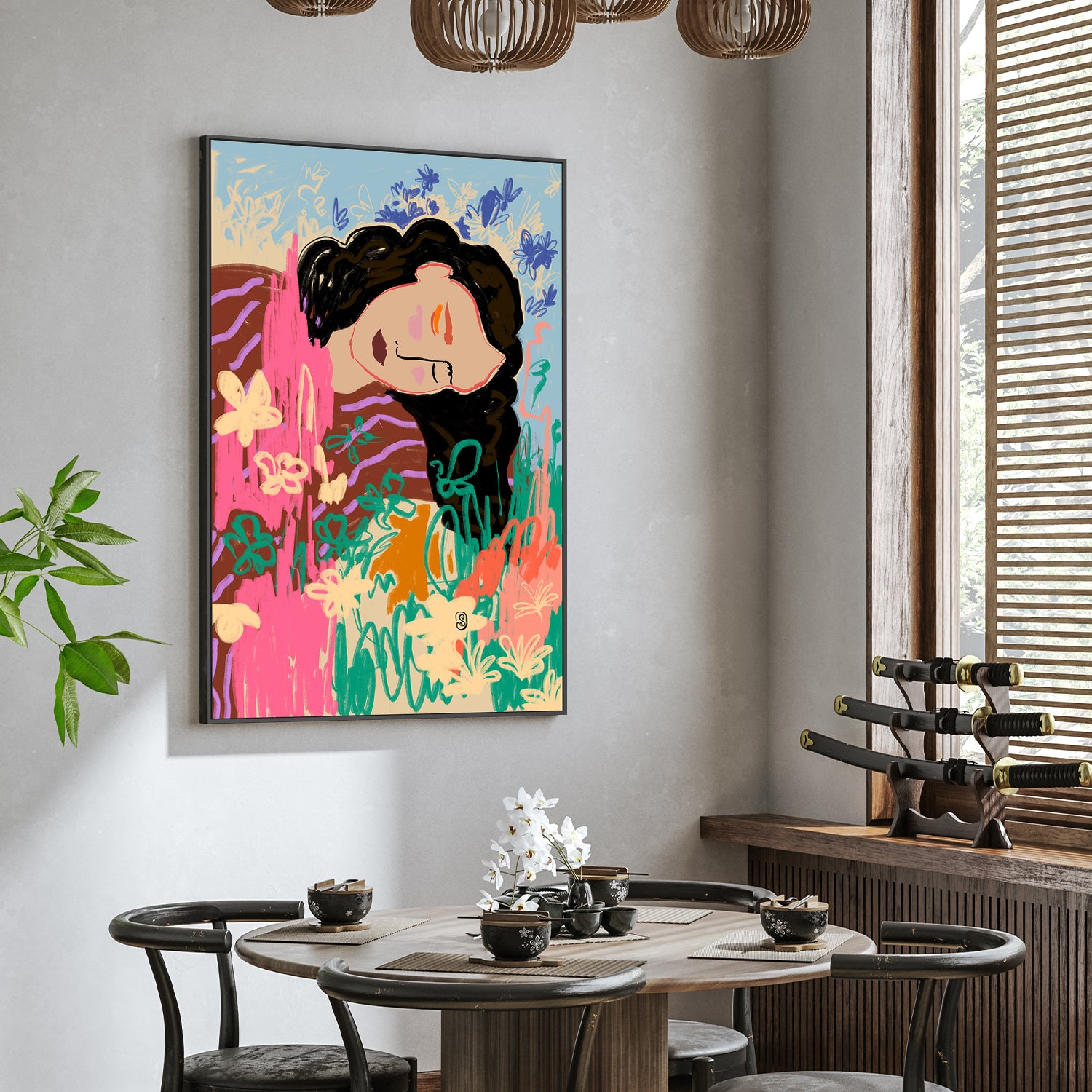 wall-art-print-canvas-poster-framed-Day Dreaming , By Sandra Poliakov-2