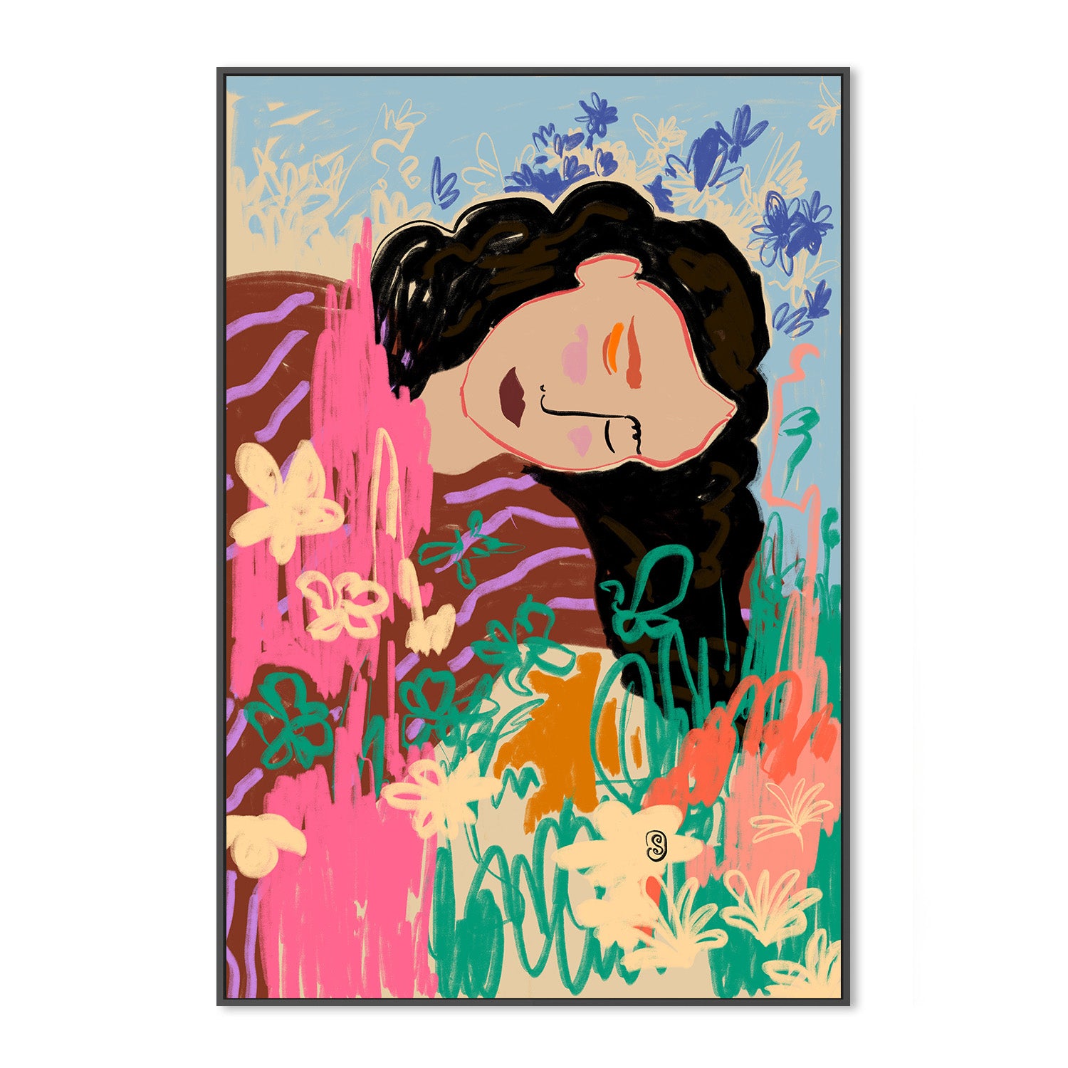 wall-art-print-canvas-poster-framed-Day Dreaming , By Sandra Poliakov-3