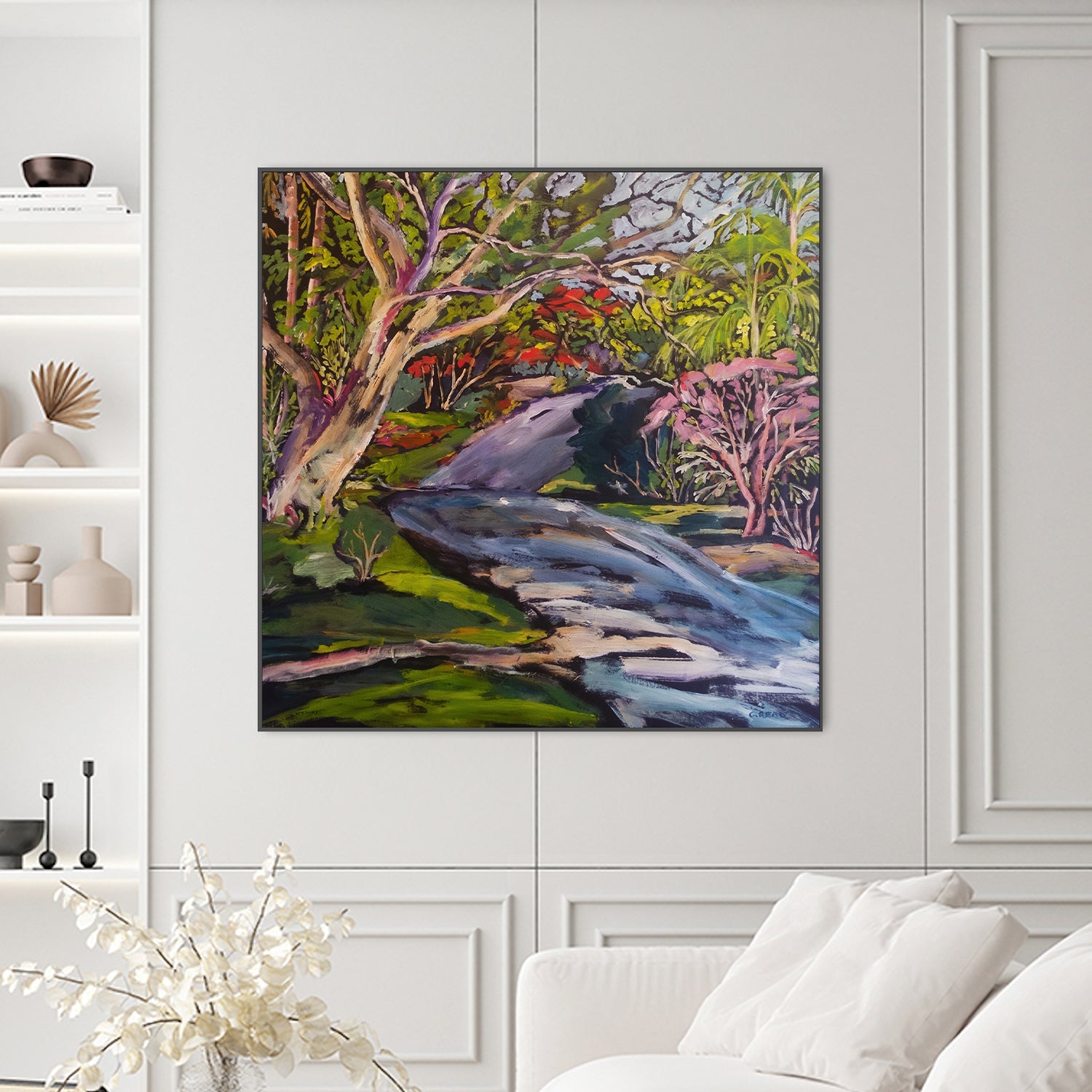wall-art-print-canvas-poster-framed-December Street , By Christine Read-2