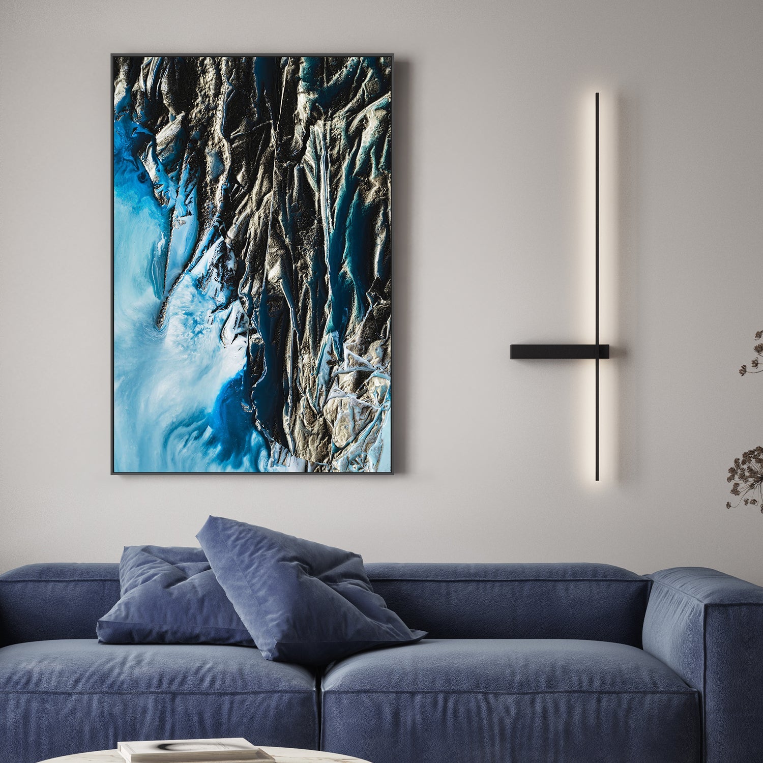 wall-art-print-canvas-poster-framed-Deep Blue , By Petra Meikle-2