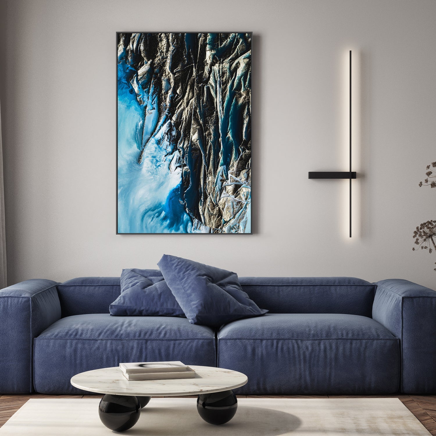 wall-art-print-canvas-poster-framed-Deep Blue , By Petra Meikle-7