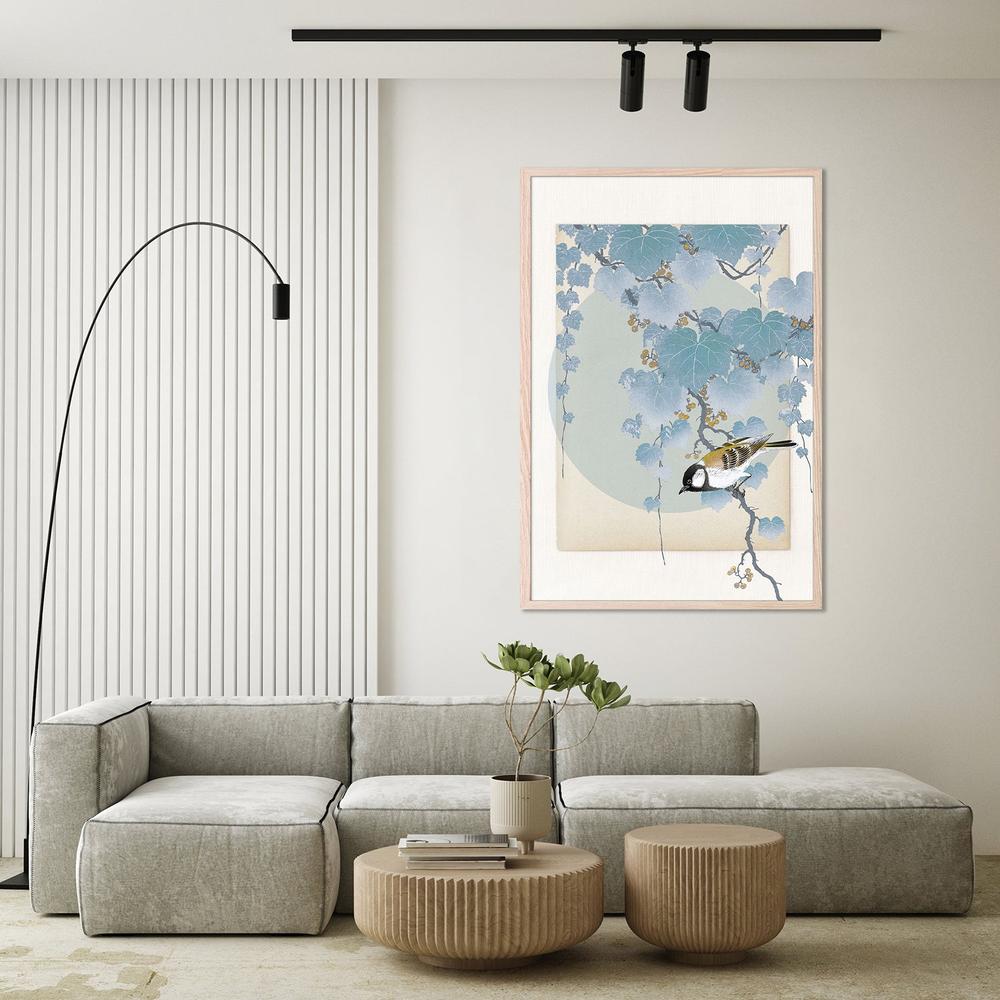 wall-art-print-canvas-poster-framed-Delicate Bird And Foliage-8