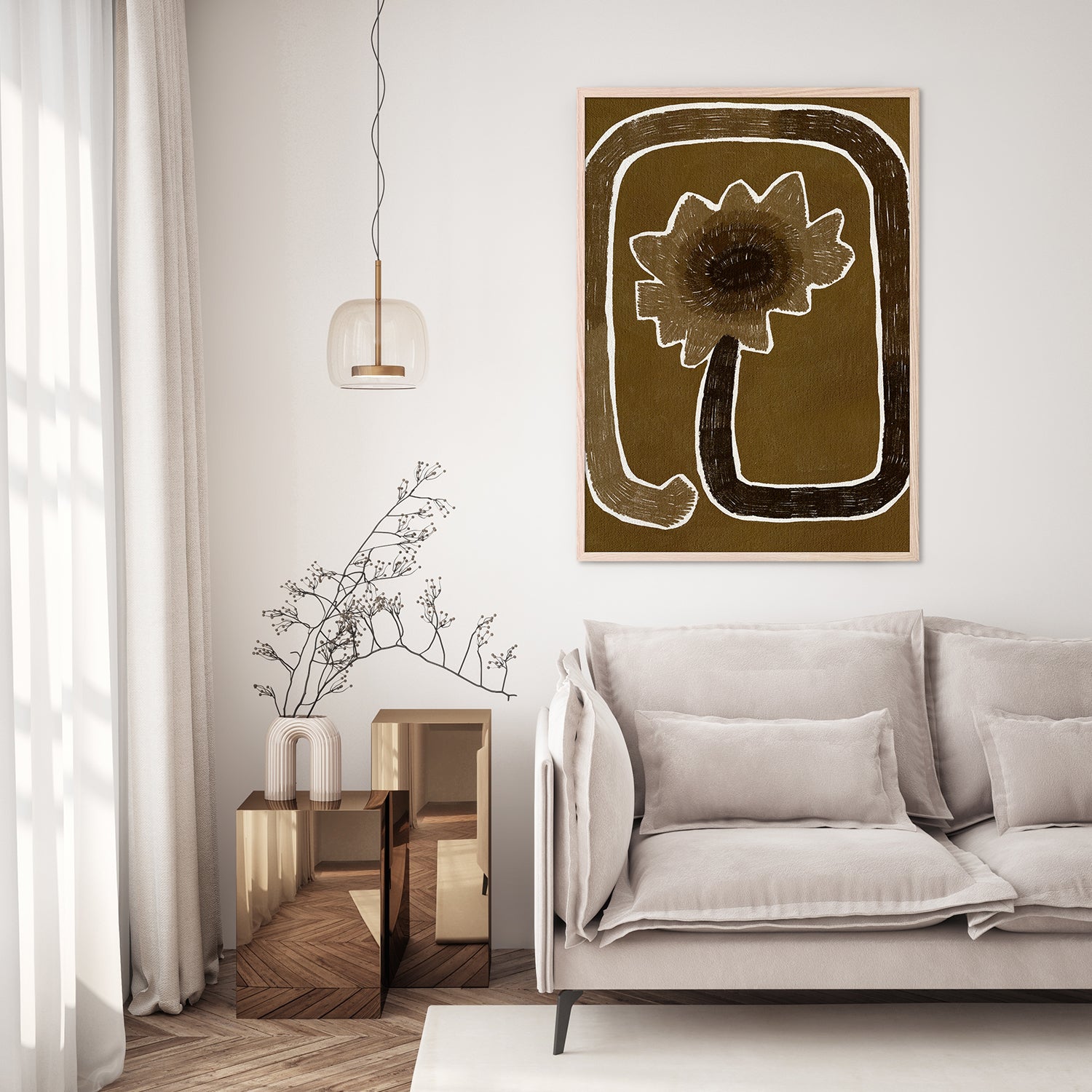 wall-art-print-canvas-poster-framed-Delicate Bloom 1-9