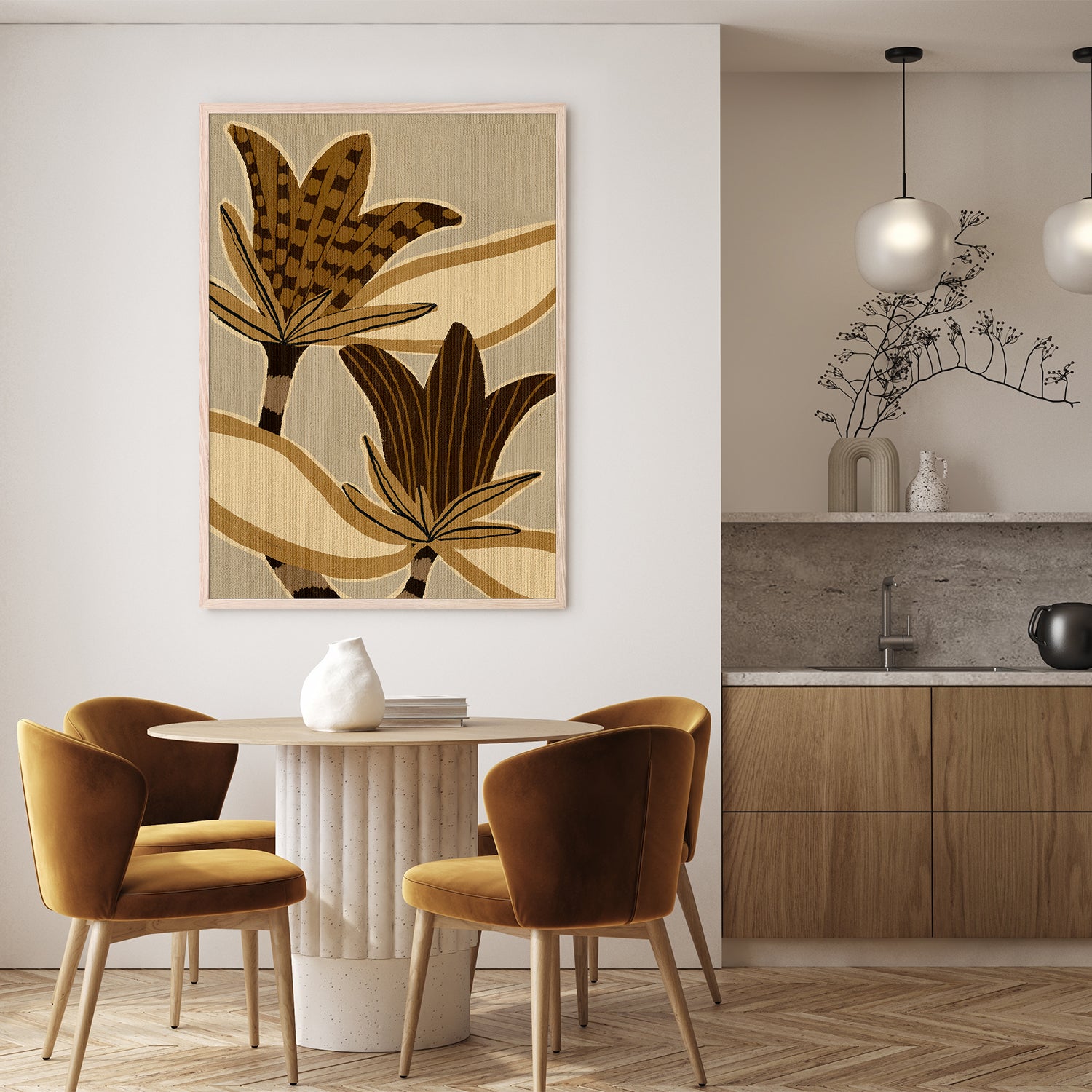 wall-art-print-canvas-poster-framed-Delicate Bloom 12-9