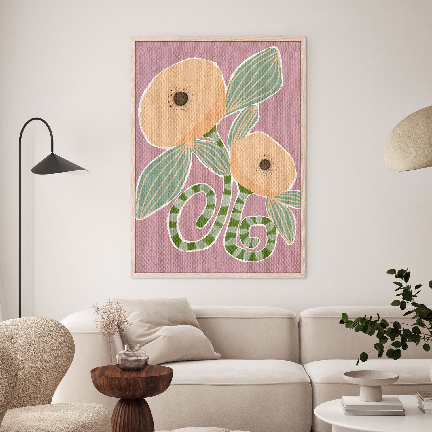 wall-art-print-canvas-poster-framed-Delicate Bloom 14-2