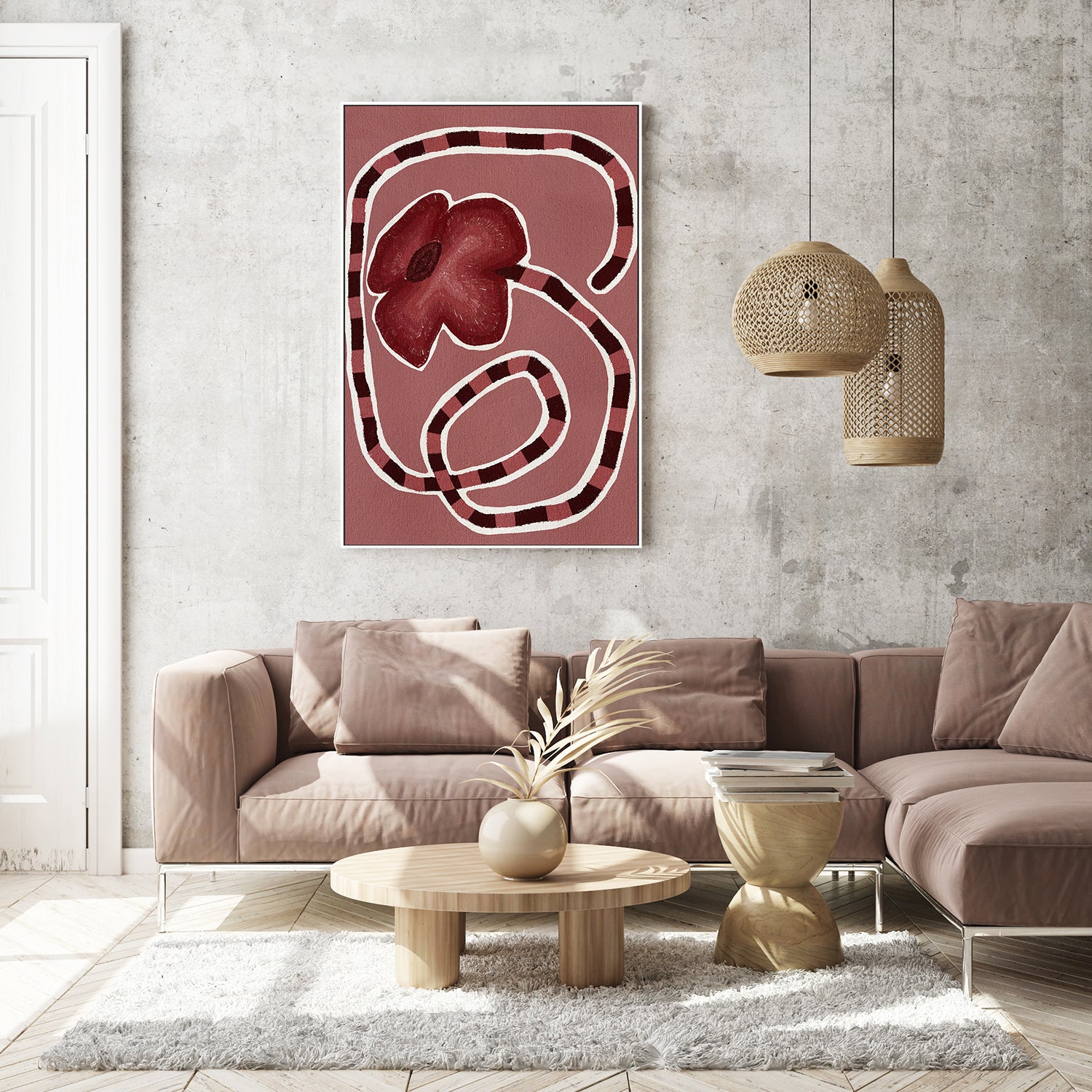 wall-art-print-canvas-poster-framed-Delicate Bloom 15-8