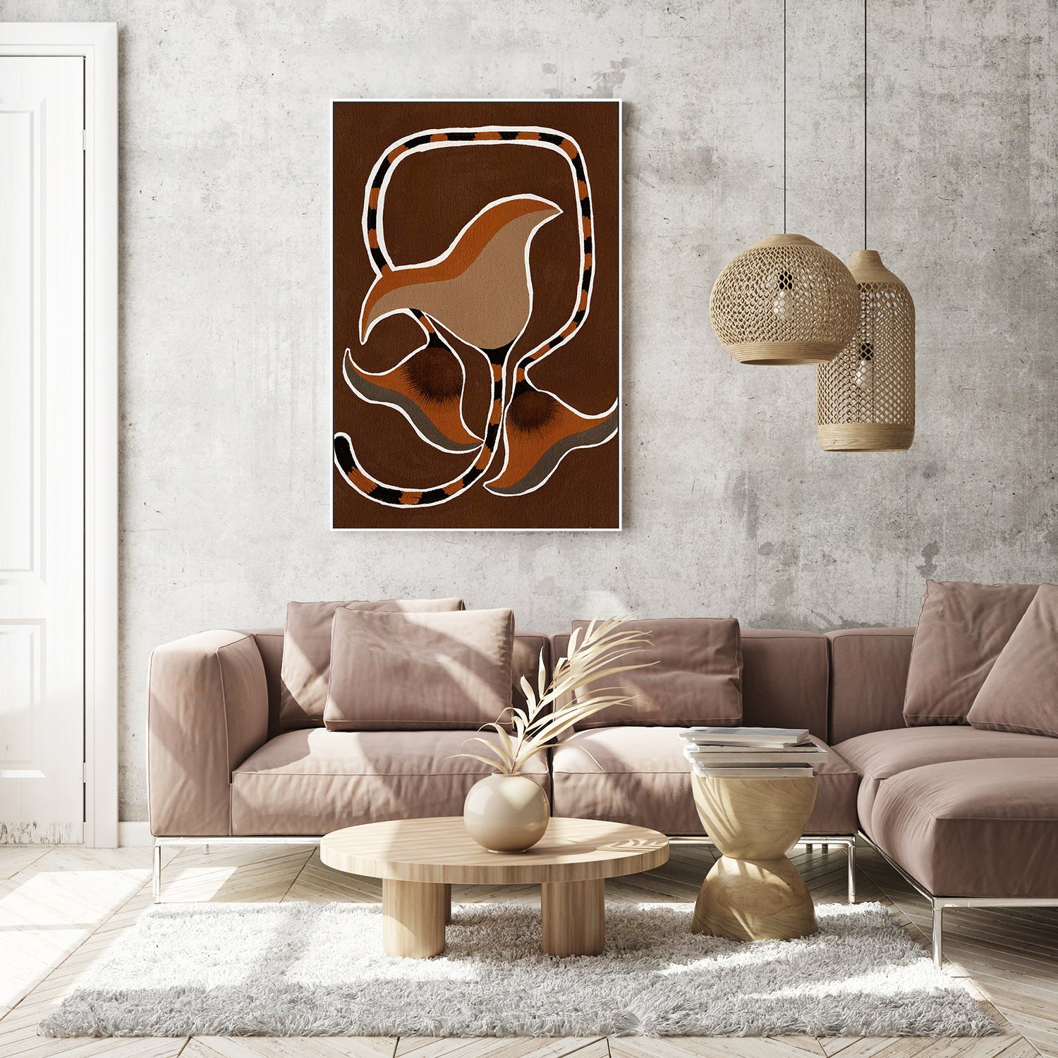 wall-art-print-canvas-poster-framed-Delicate Bloom 4-8