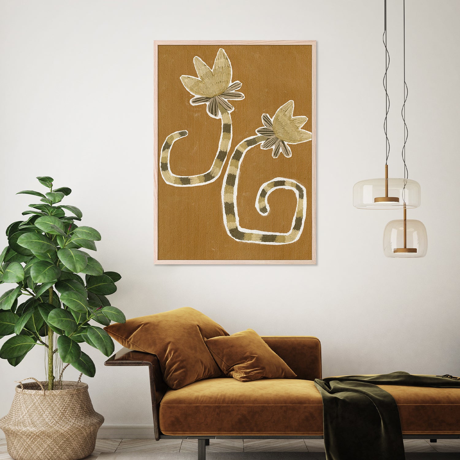 wall-art-print-canvas-poster-framed-Delicate Bloom 8-9