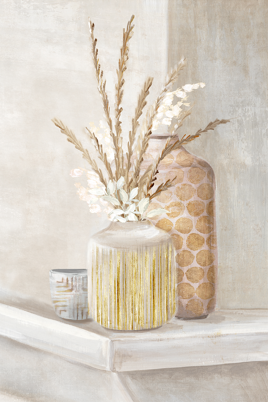 wall-art-print-canvas-poster-framed-Delicate Vases, Style B , By Eva Watts-1