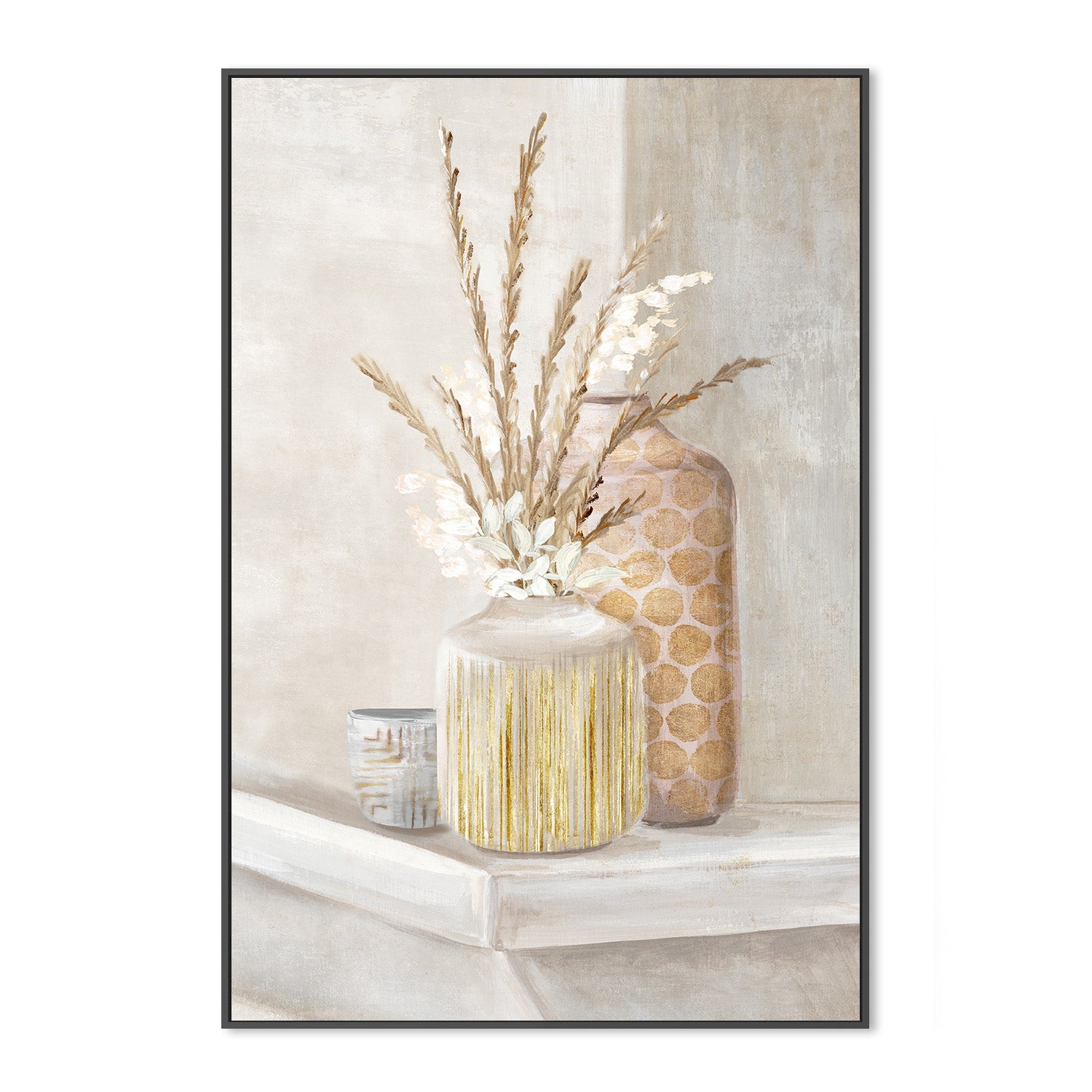 wall-art-print-canvas-poster-framed-Delicate Vases, Style B , By Eva Watts-3