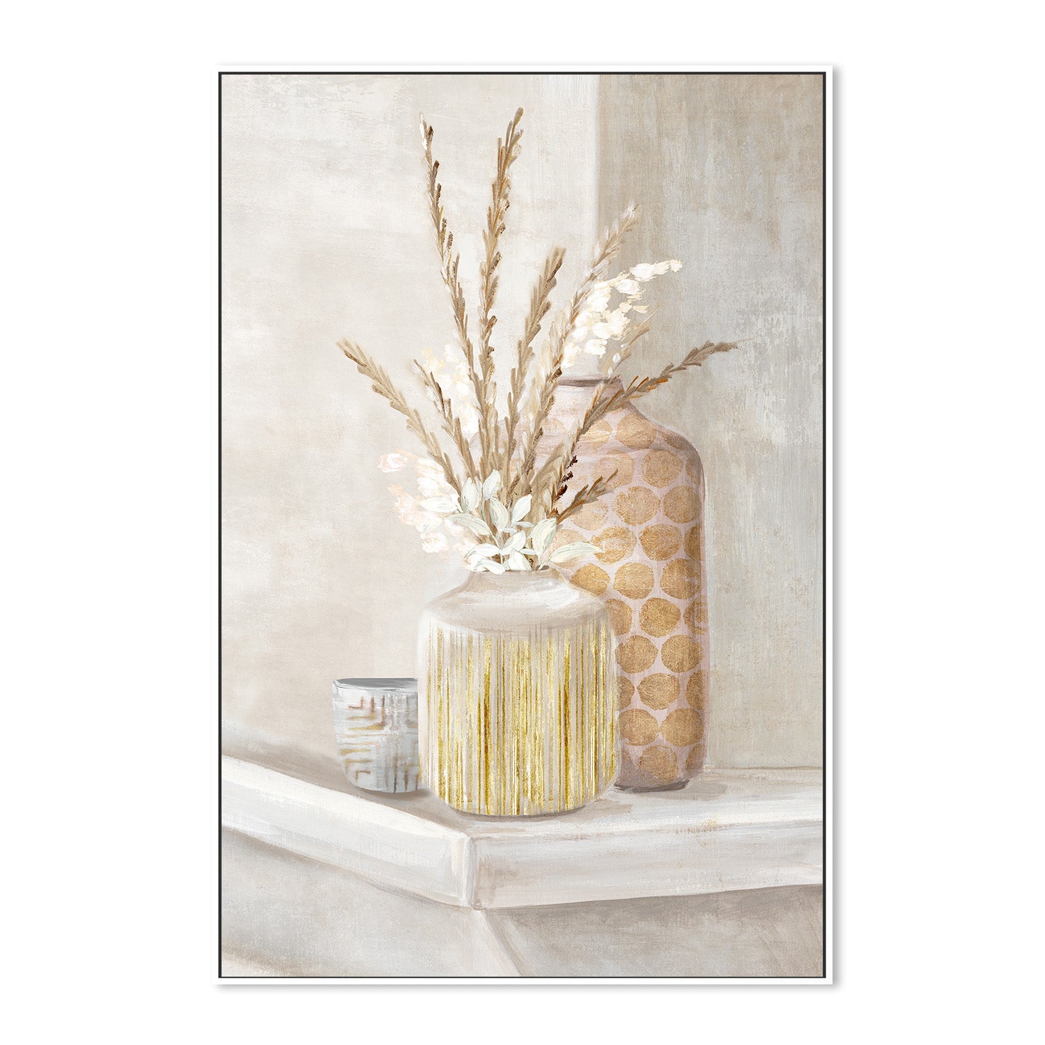 wall-art-print-canvas-poster-framed-Delicate Vases, Style B , By Eva Watts-5