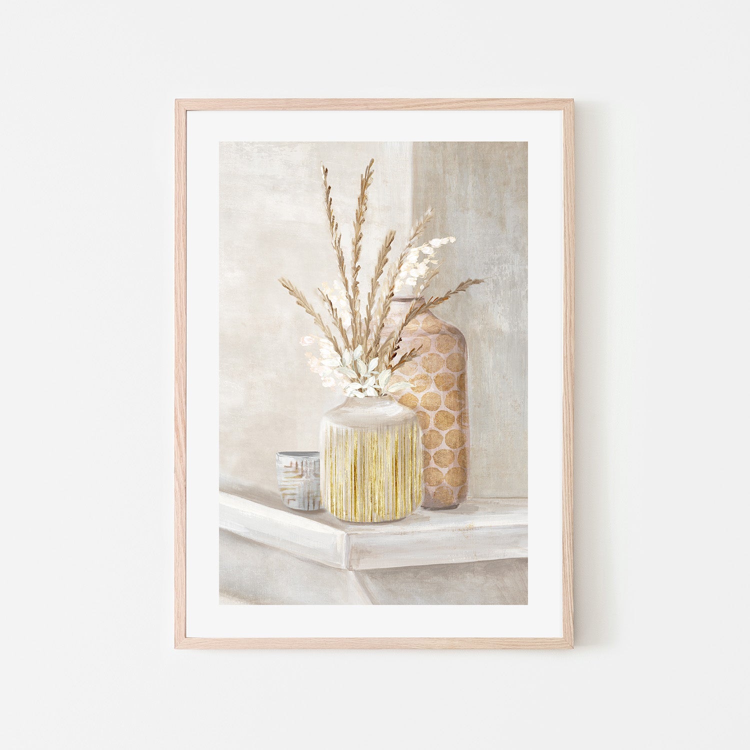 wall-art-print-canvas-poster-framed-Delicate Vases, Style B , By Eva Watts-6