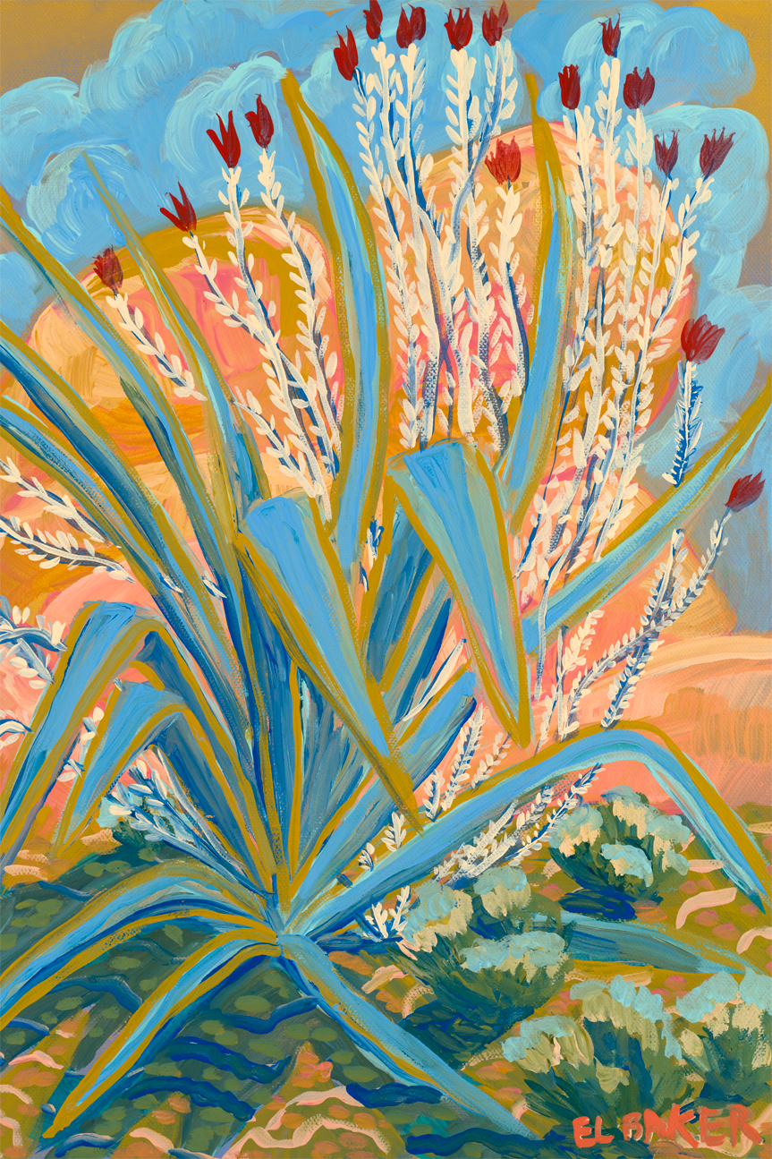 wall-art-print-canvas-poster-framed-Desert Plant , By Eleanor Baker-1