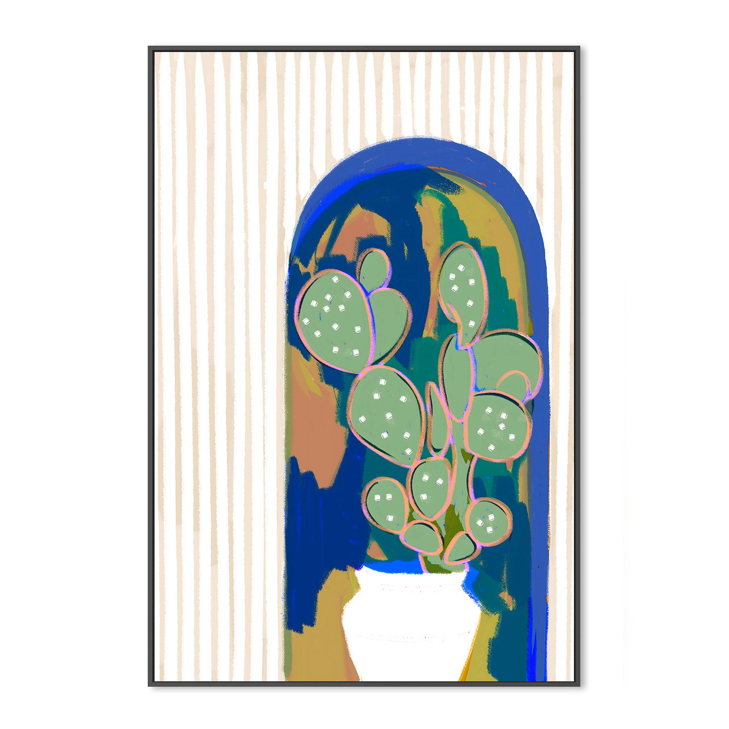 wall-art-print-canvas-poster-framed-Desert Soul Cactus-3
