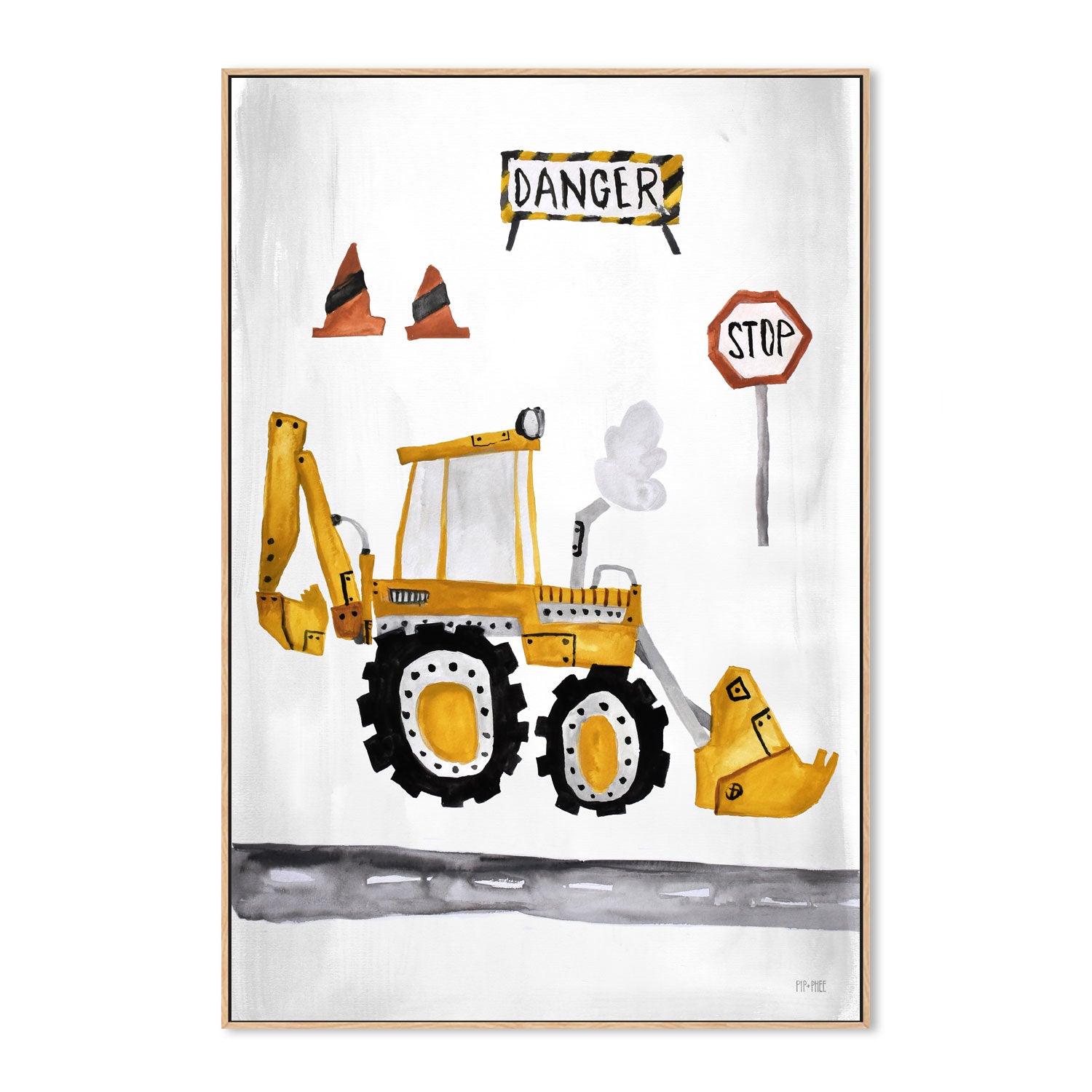 wall-art-print-canvas-poster-framed-Digger , By Pip and Phee-4