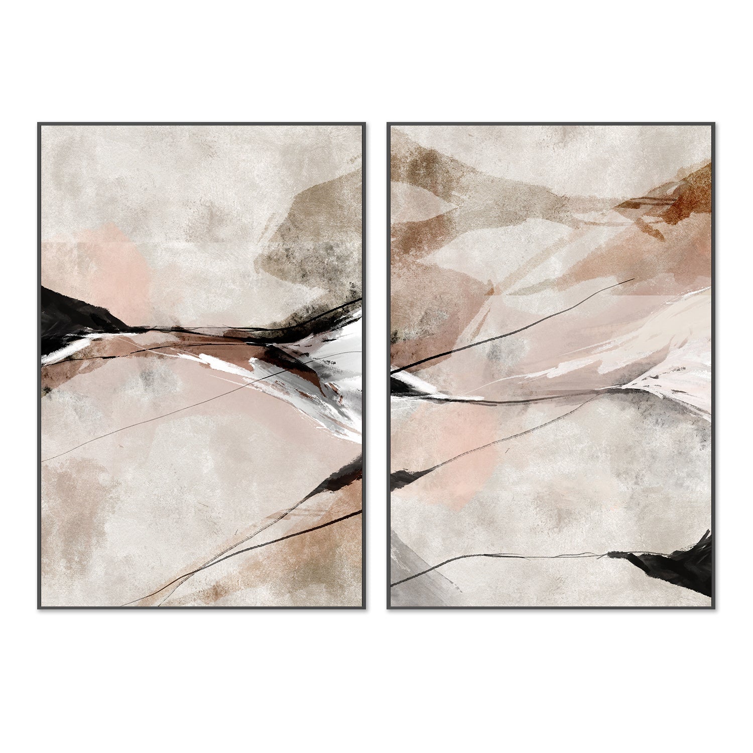 wall-art-print-canvas-poster-framed-Dight, Style B & C, Set Of 2 , By Karine Tonial Grimm-3