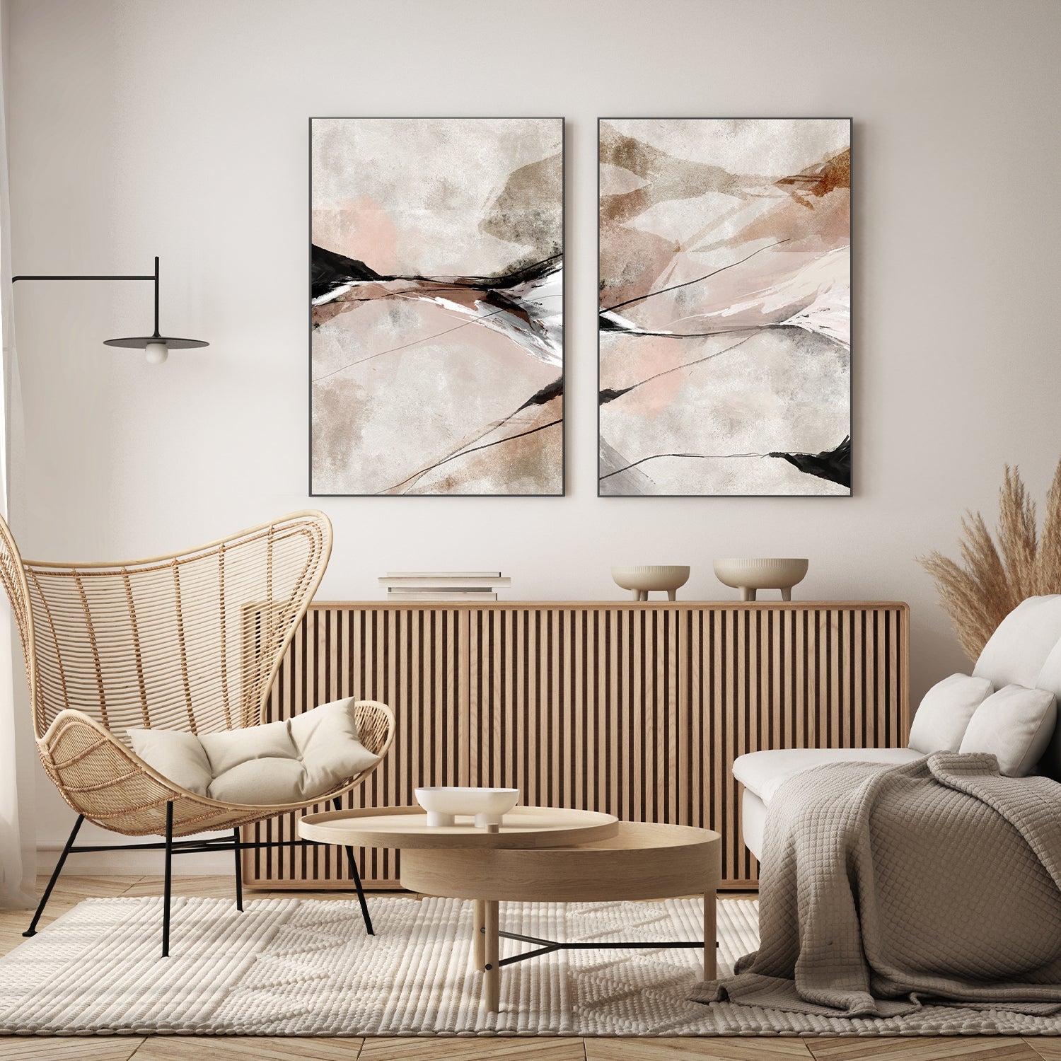 wall-art-print-canvas-poster-framed-Dight, Style B & C, Set Of 2 , By Karine Tonial Grimm-7