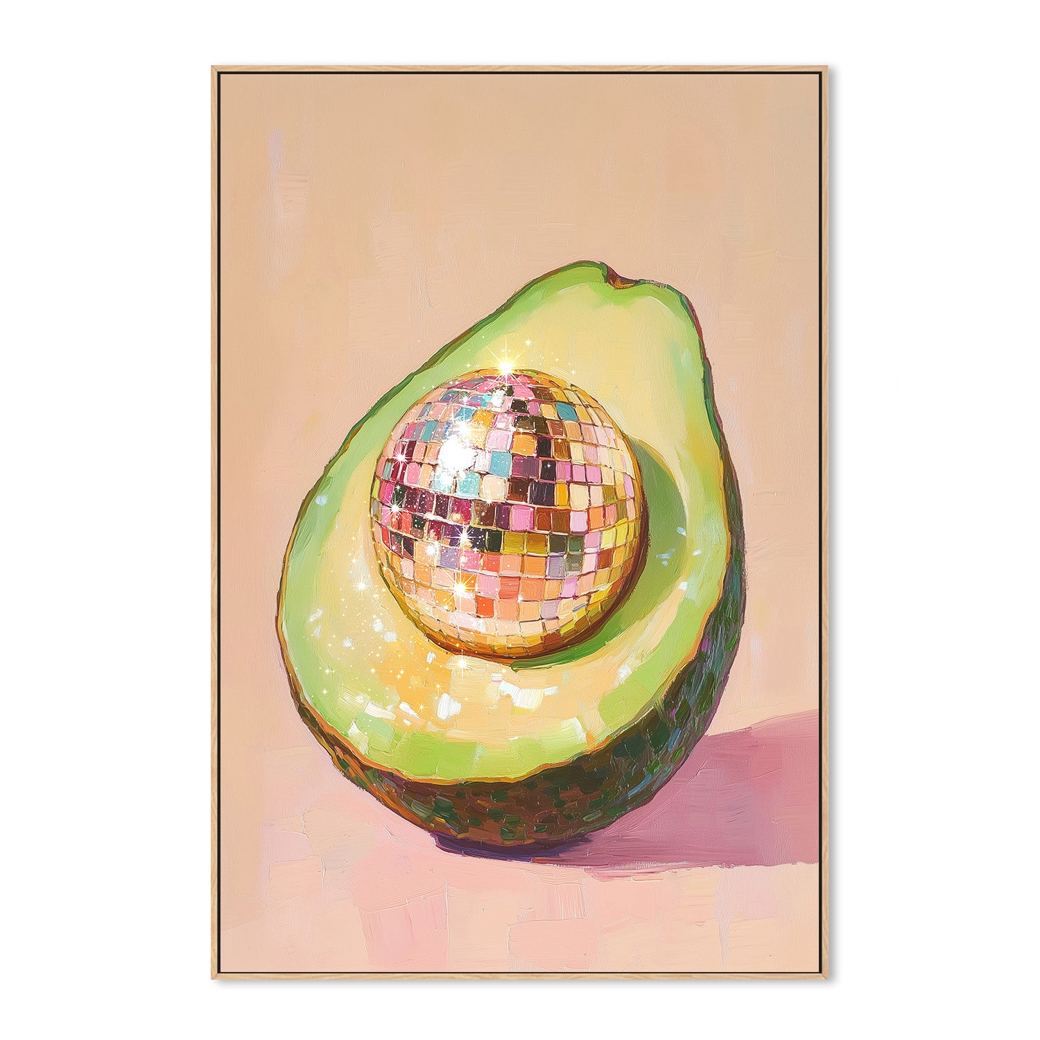 wall-art-print-canvas-poster-framed-Disco Avocado Delight , By Melloi Art Prints-4