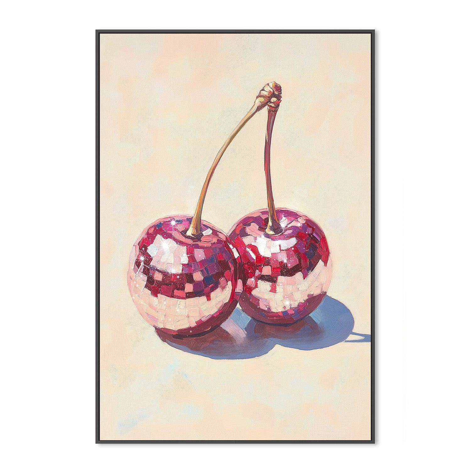 wall-art-print-canvas-poster-framed-Disco Cherries , By Melloi Art Prints-3